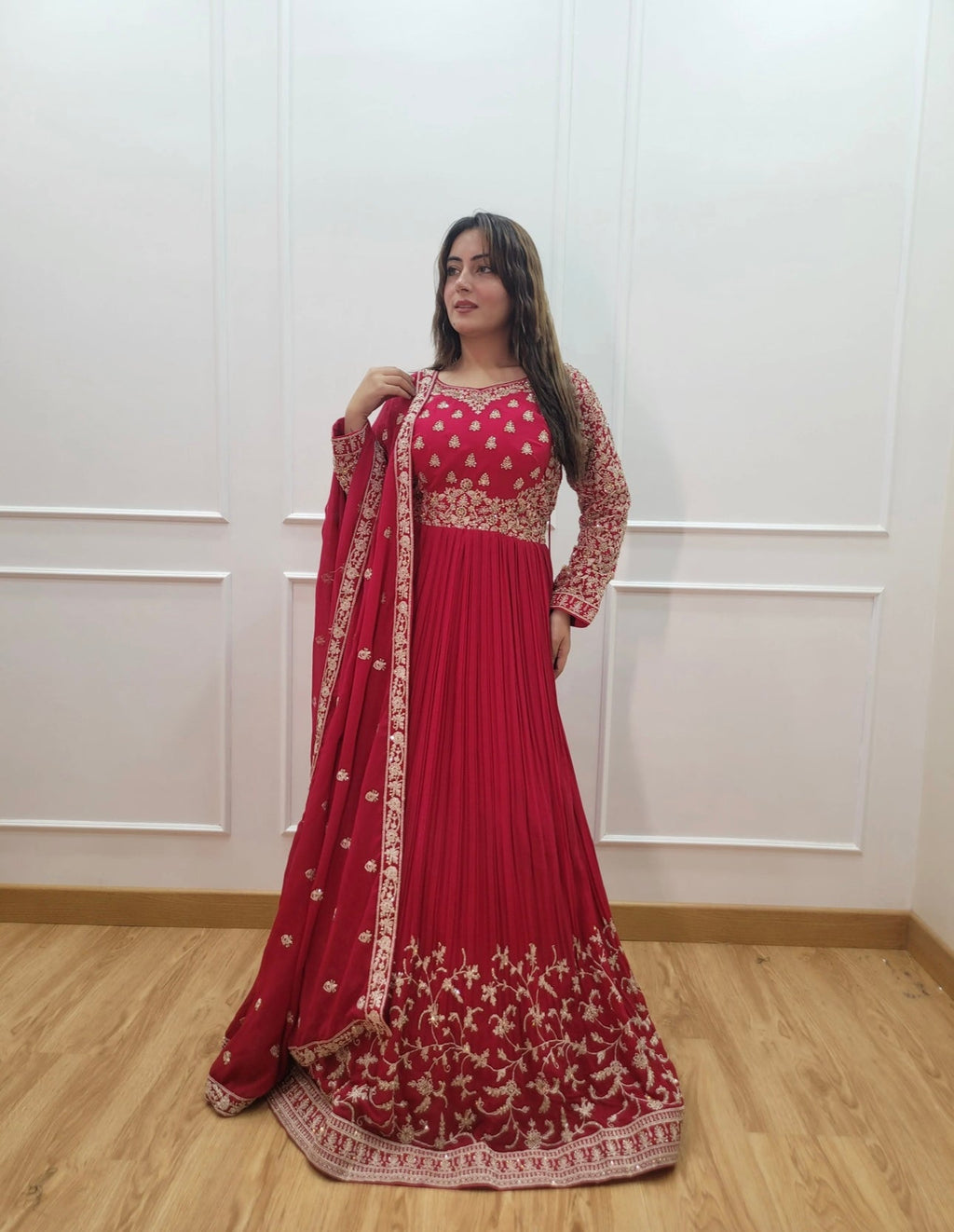 Beautiful Party Wear Gown -Pent And Dupatta
