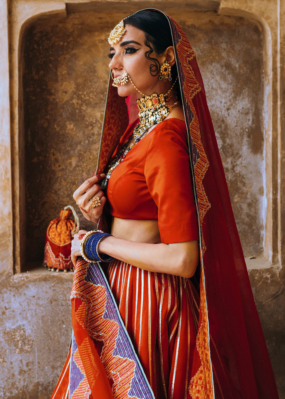 Beautiful Lehenga Choli With Sequence, Zari & Thread Work