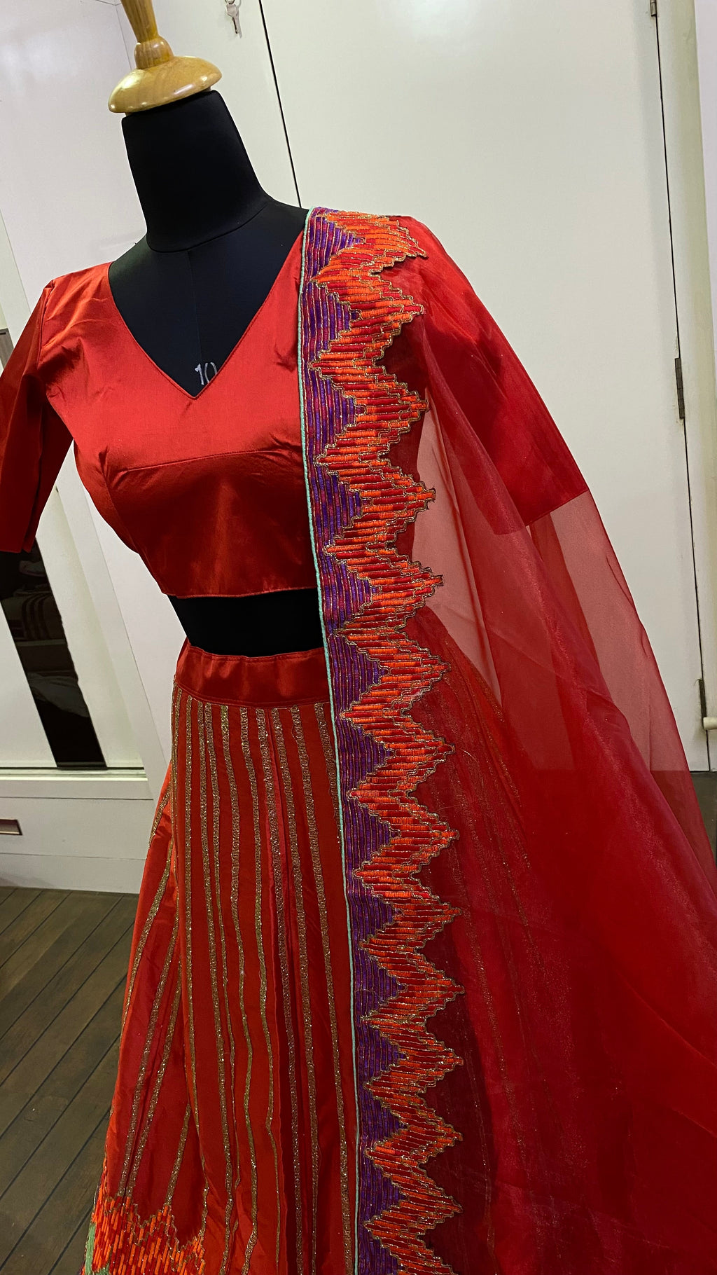 Beautiful Lehenga Choli With Sequence, Zari & Thread Work