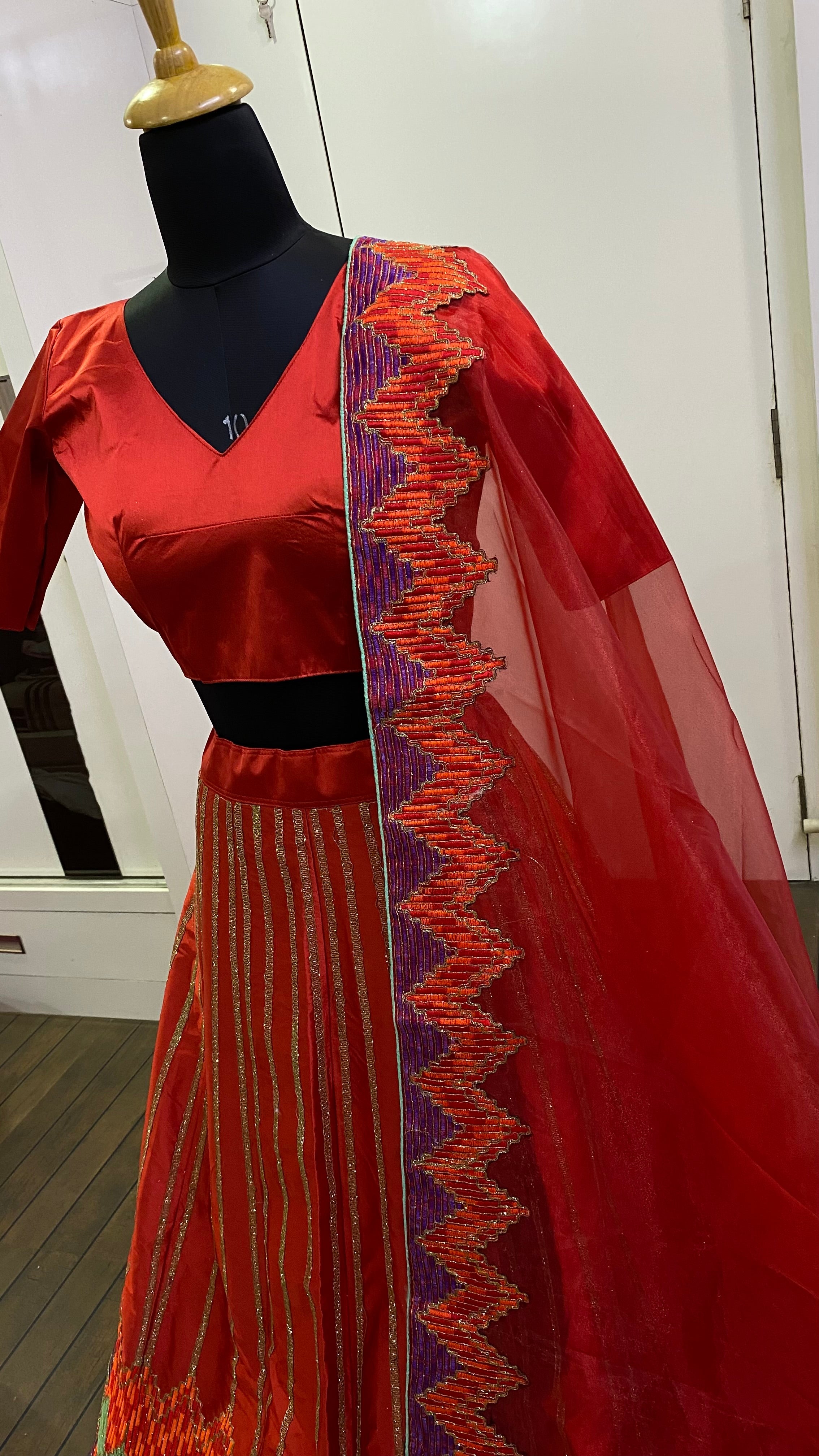 Beautiful Lehenga Choli With Sequence, Zari & Thread Work