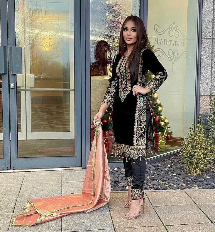 Designer Party Wear Look Top-Dupatta And Bottom