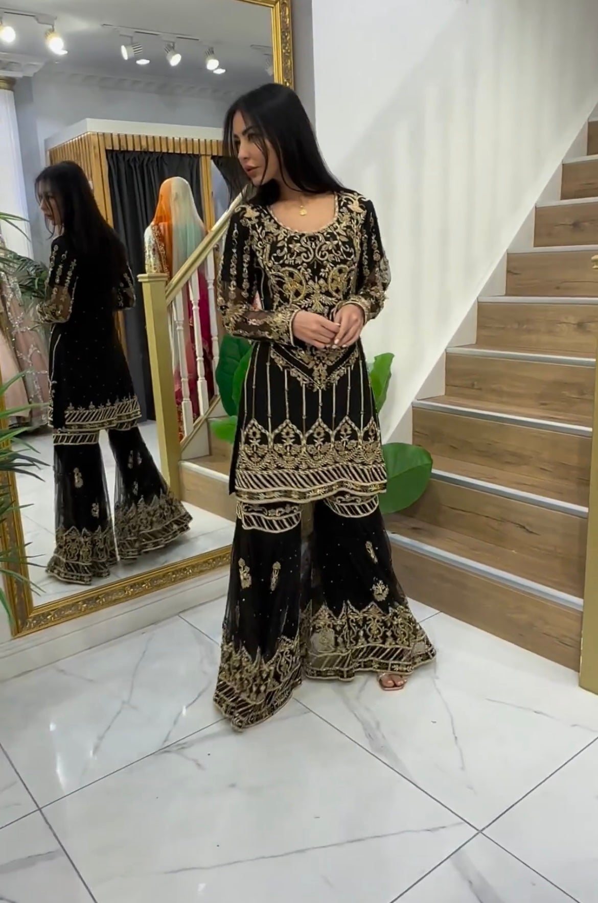 Beautiful Party Wear Sharara Top And Fancy Dupatta