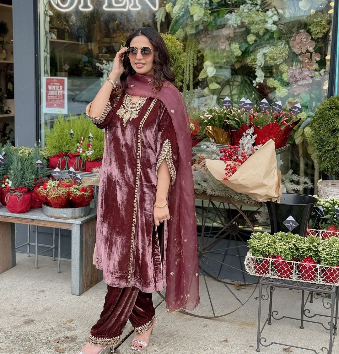 Designer Party Wear Look Top-Dupatta And Bottom