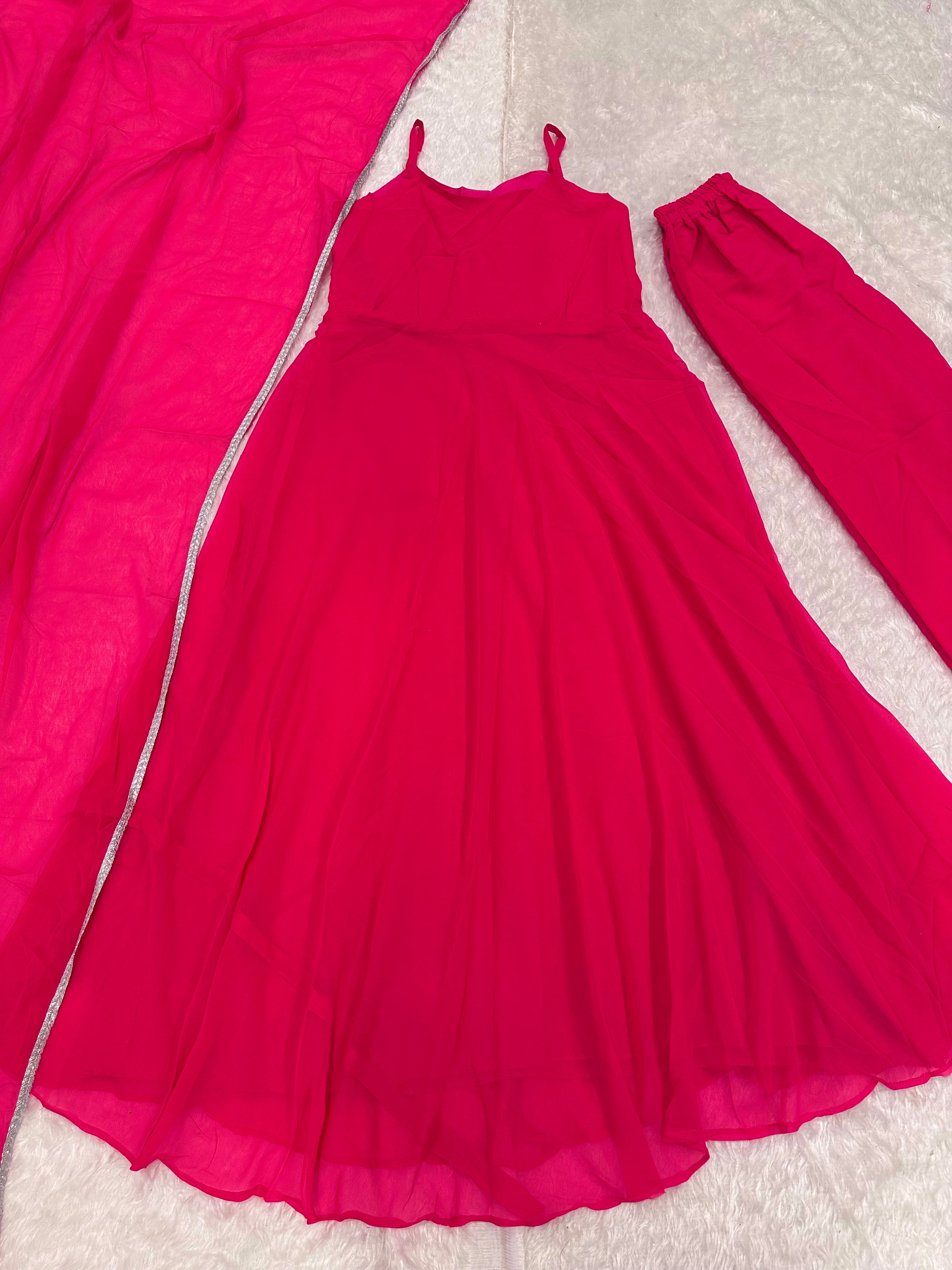 Party Wear Beautiful Gown Pent And Dupatta