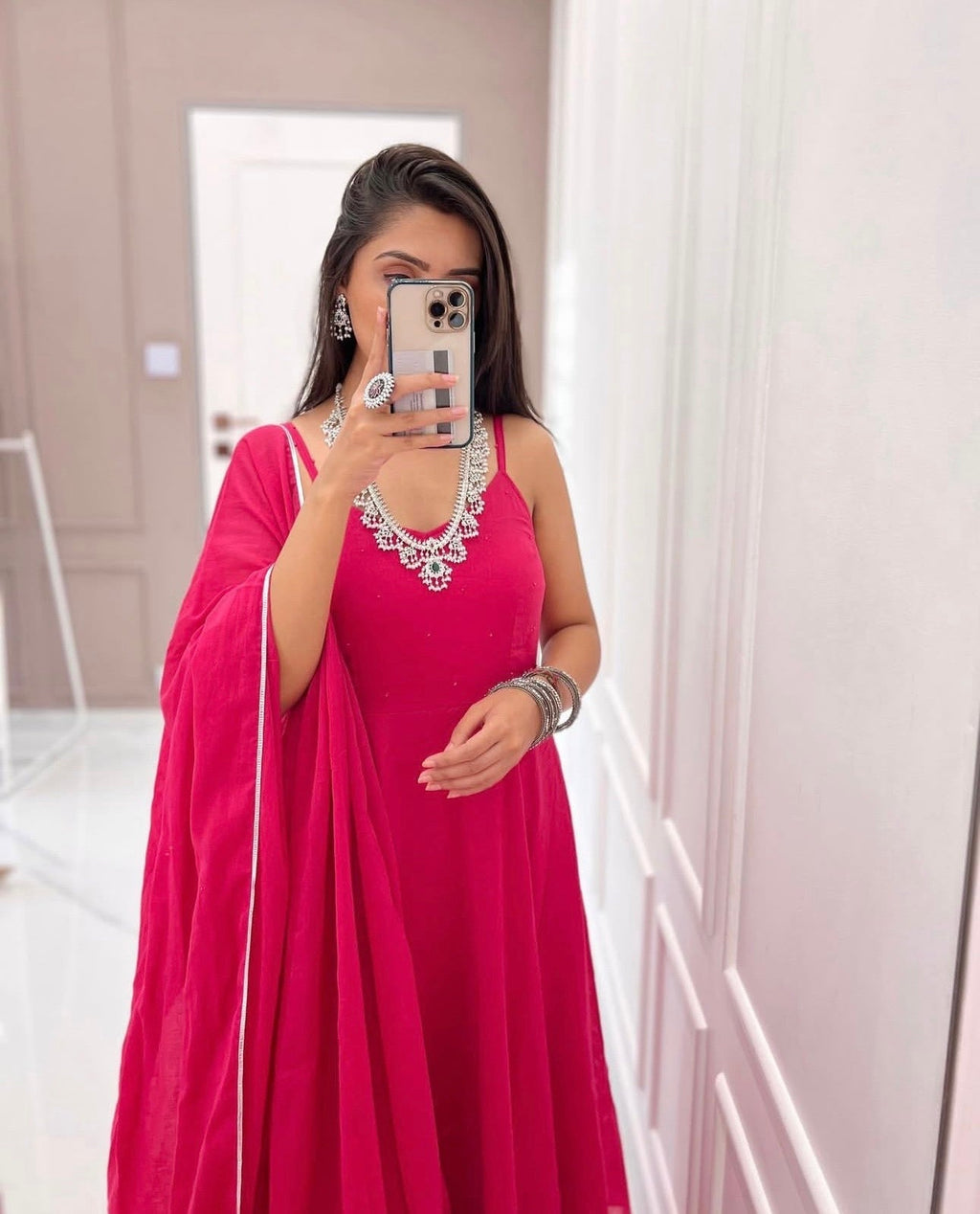 Party Wear Beautiful Gown Pent And Dupatta