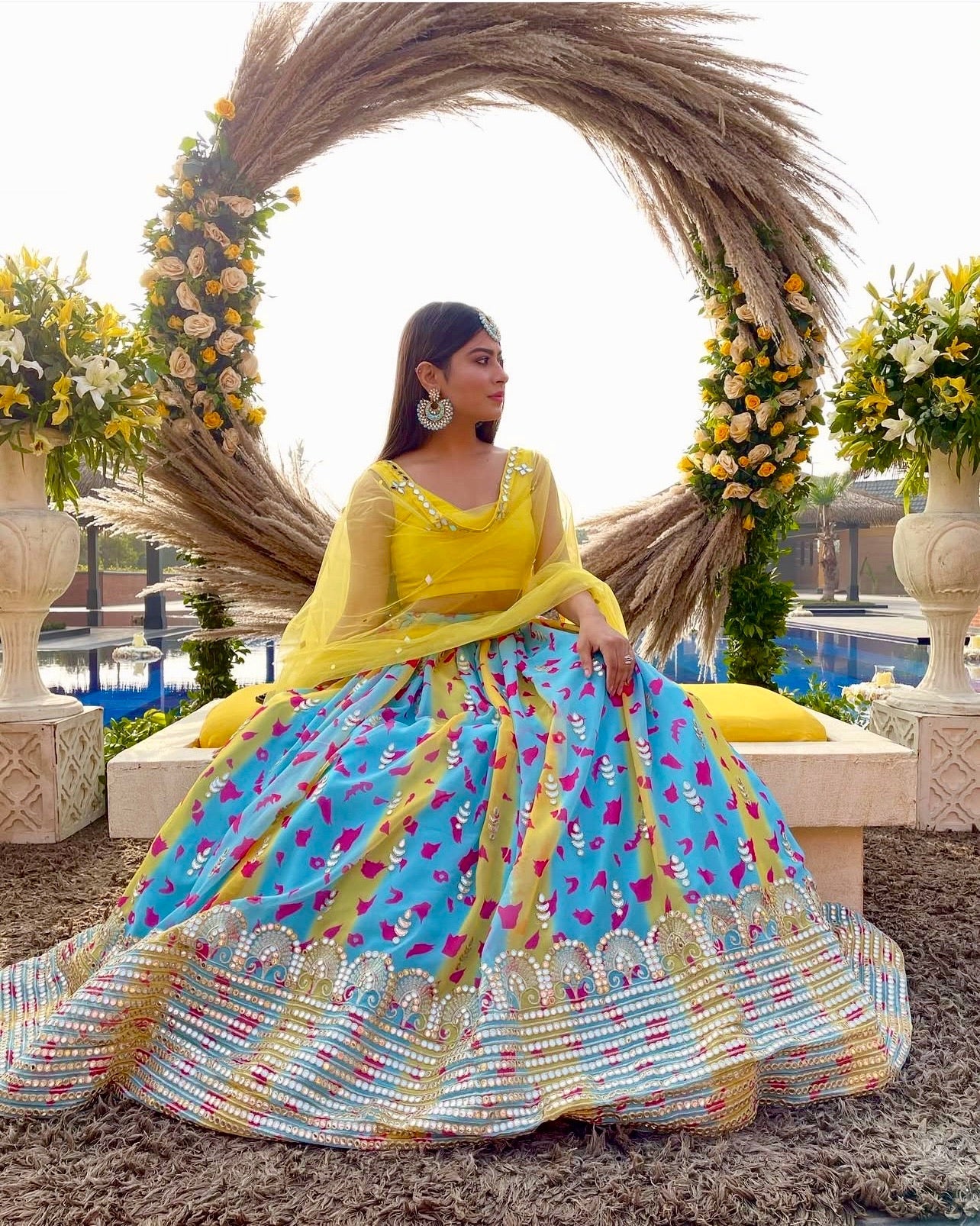 Beautiful Party Wear Lehenga Choli With Digital Print