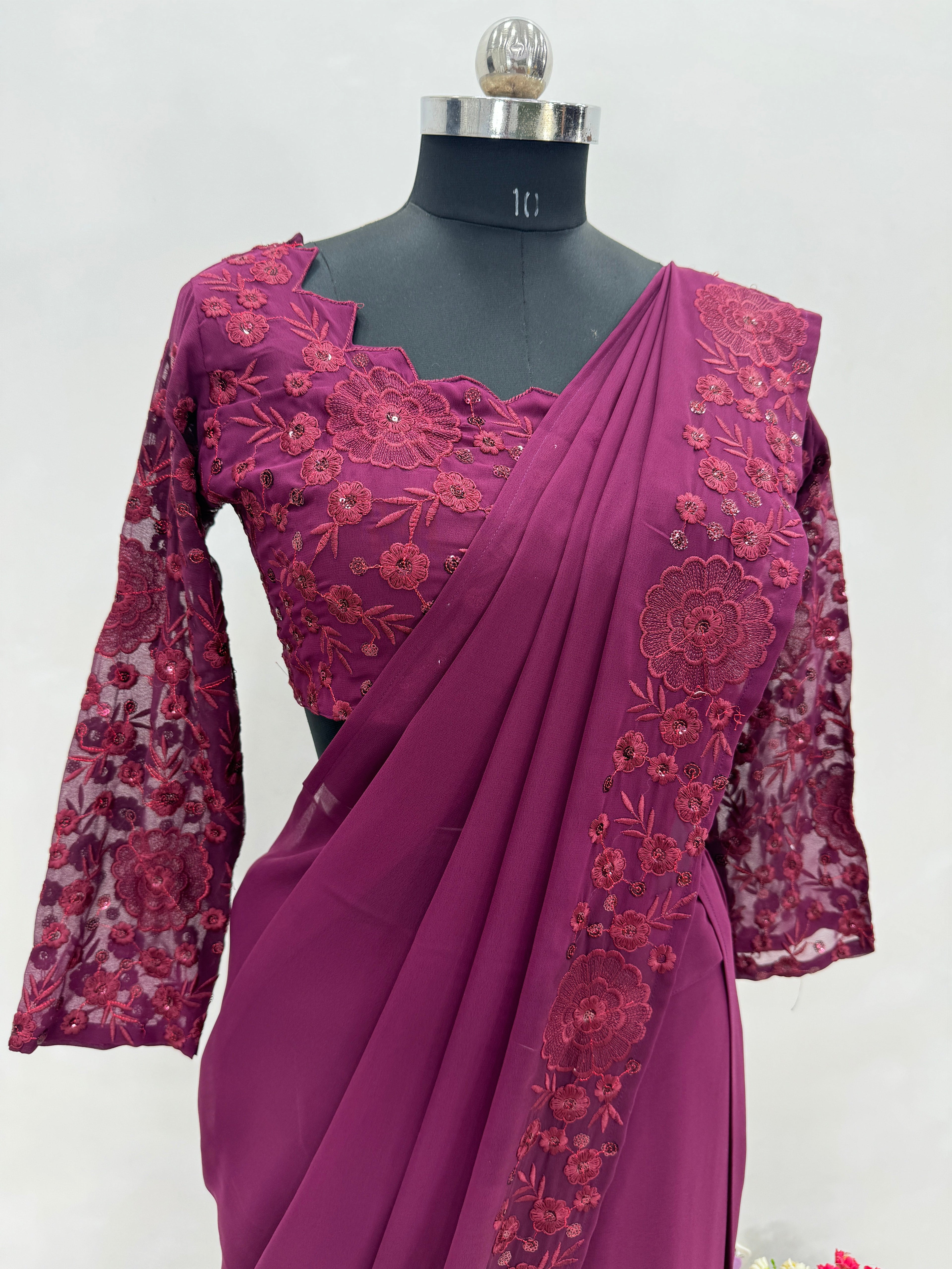 Beautiful Party Wear Ready To Wear Lehenga With Ruffle
