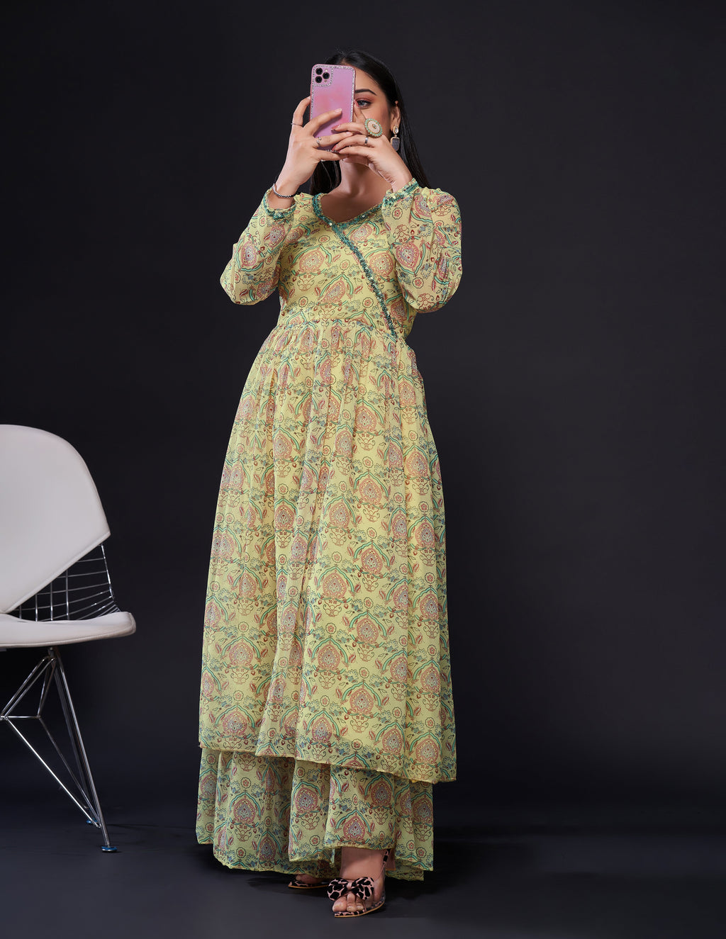 Party Wear Designer Top & Bottom With Sequence Work