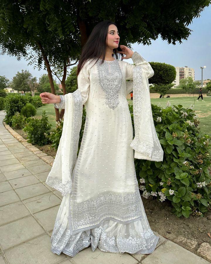 Designer Look Top-Dupatta And Bottom With Heavy Embroidery Sequence Work