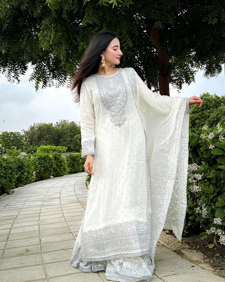Designer Look Top-Dupatta And Bottom With Heavy Embroidery Sequence Work