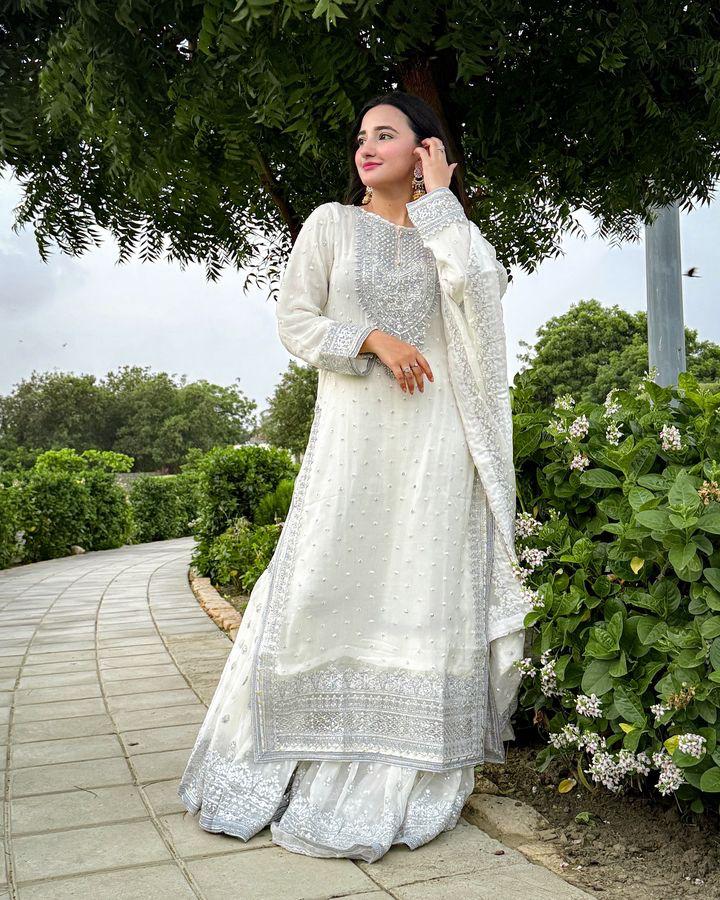 Designer Look Top-Dupatta And Bottom With Heavy Embroidery Sequence Work