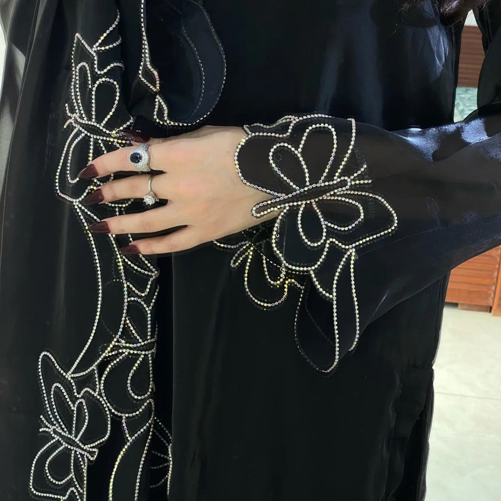 डायमंड वर्क वाला पार्टी वियर डिज़ाइनर सूट सेट