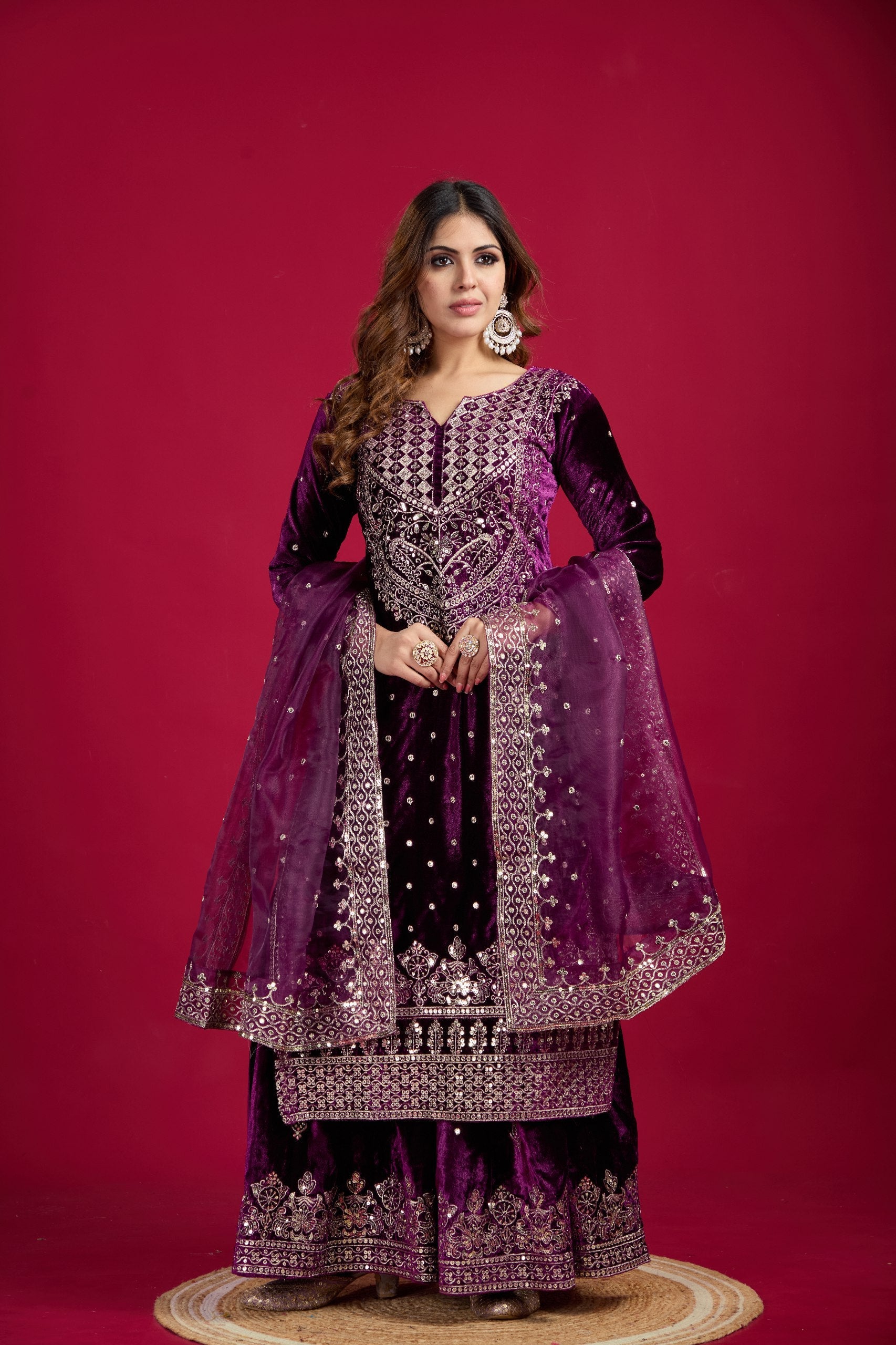 Designer Party Wear Look Top-Dupatta And Bottom