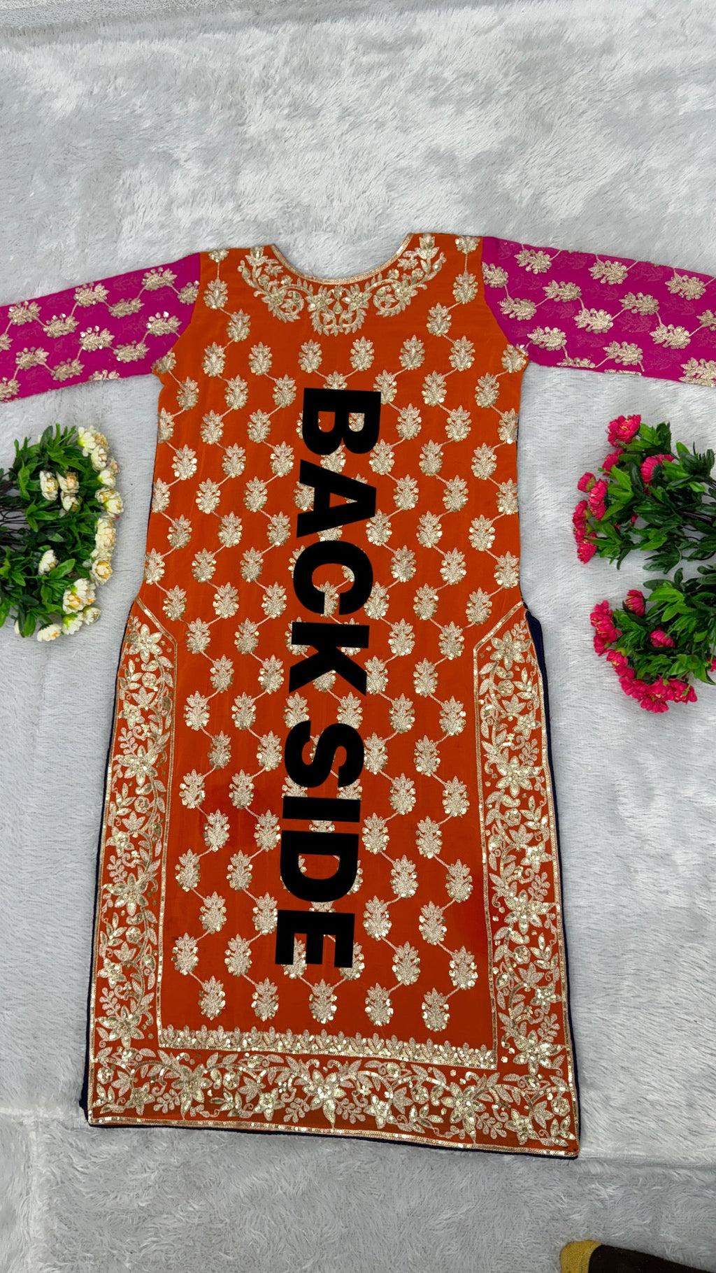 सुंदर पार्टी वियर टॉप पेंट और दुपट्टा