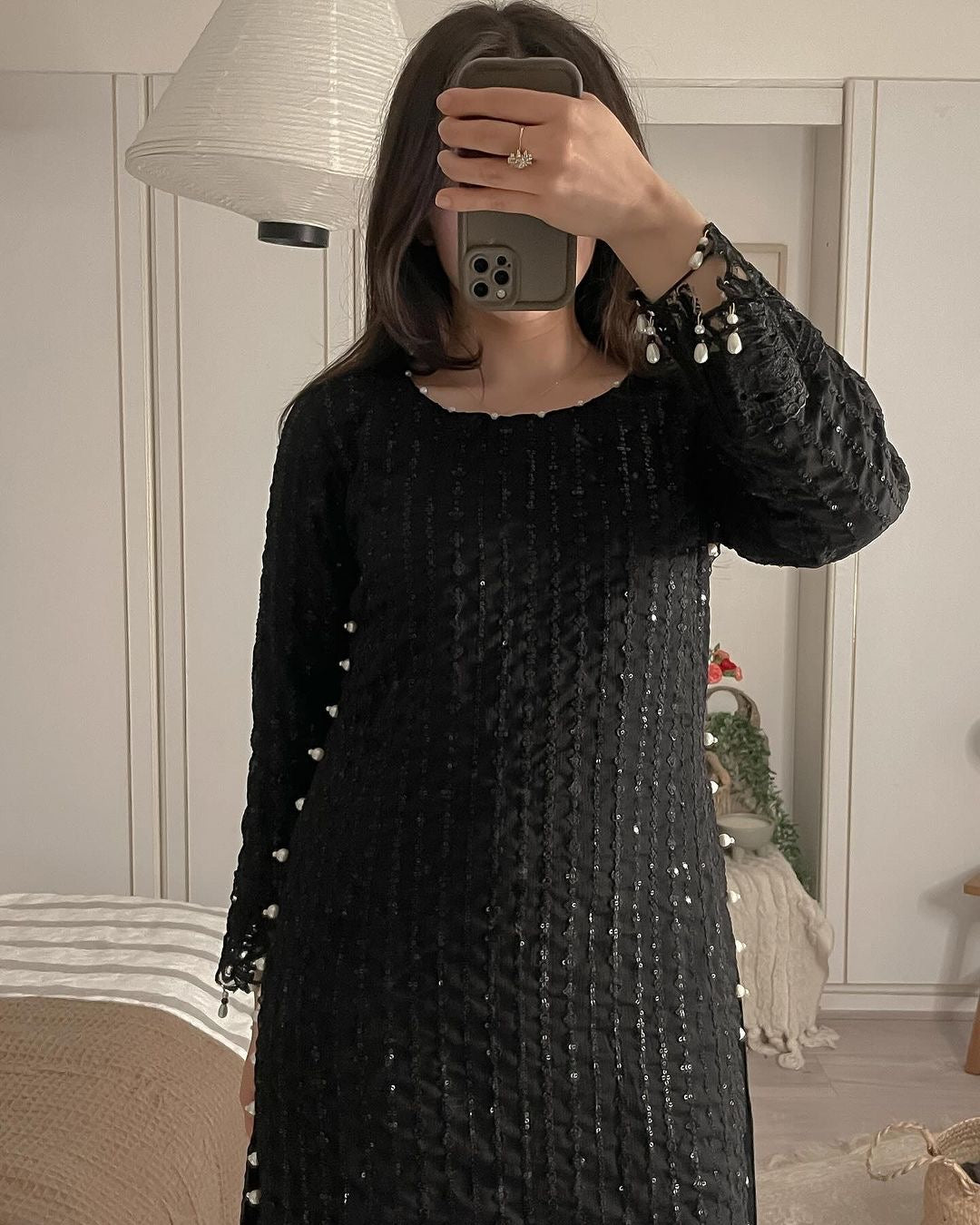 Beautiful Party Wear Top Bottom And Fancy Dupatta