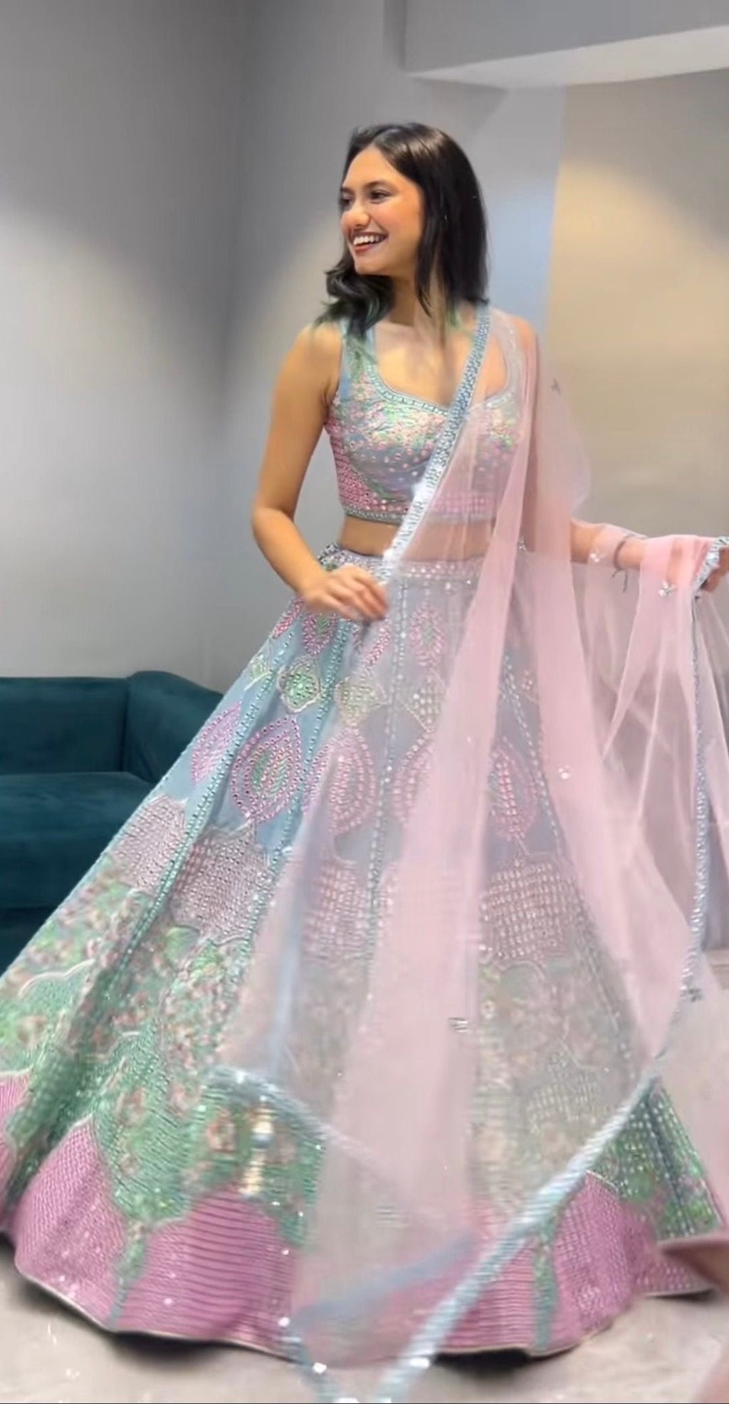 Designer Party Wear Lehenga Choli With Beautiful Dupatta