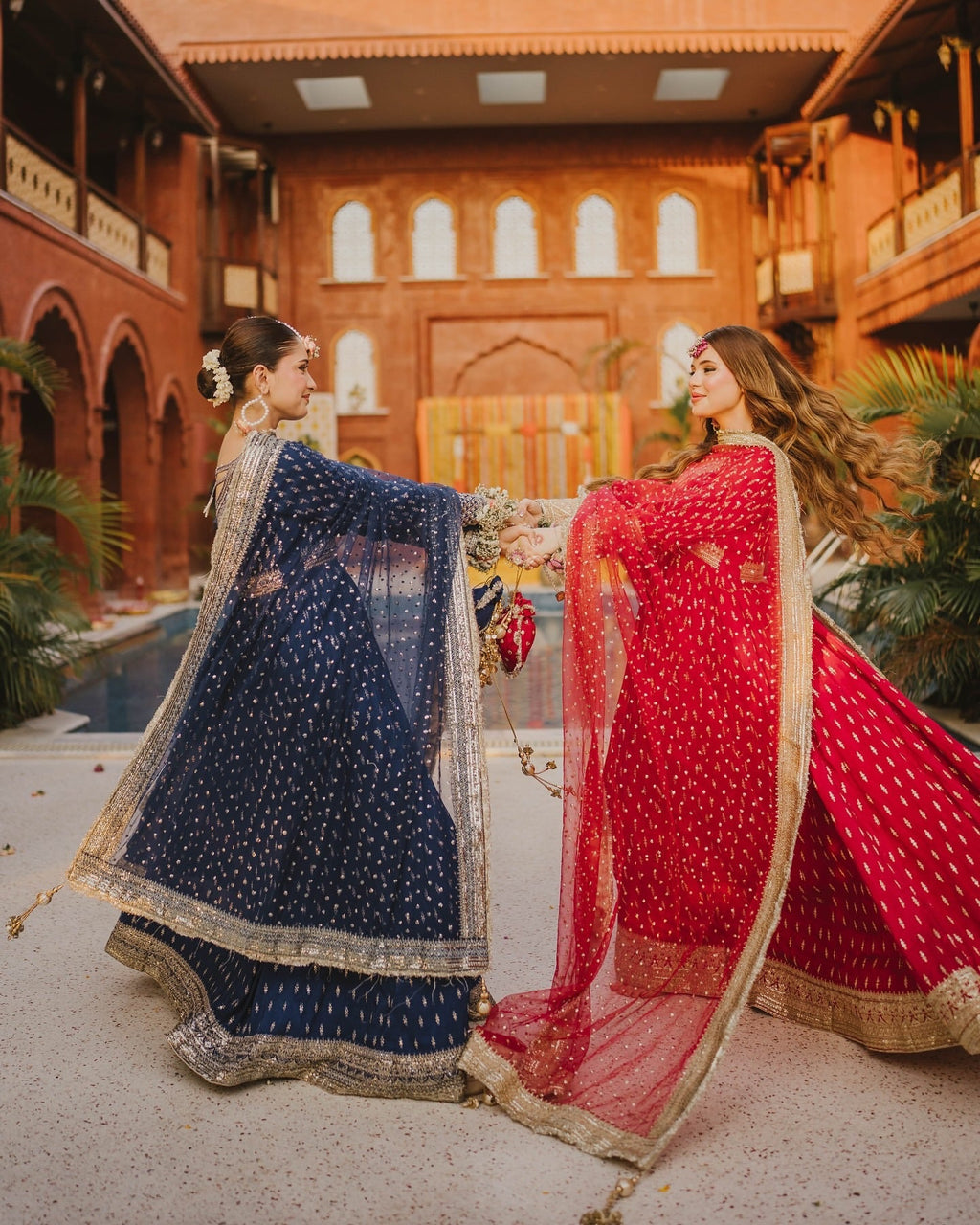 Party Wear Look Gown, Dupatta & Bottom Set