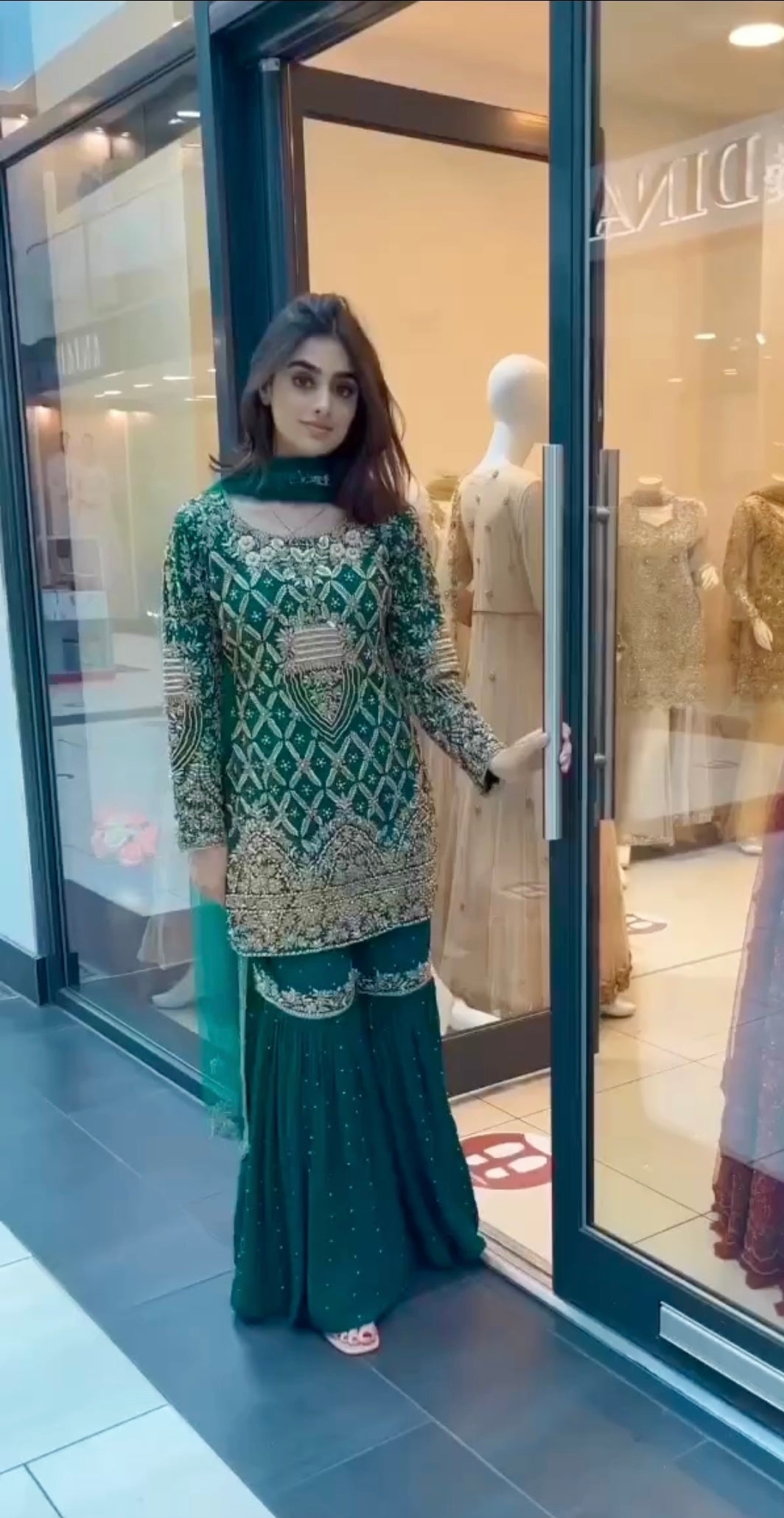 Designer Party Wear Look Top Plazzo & Dupatta Set