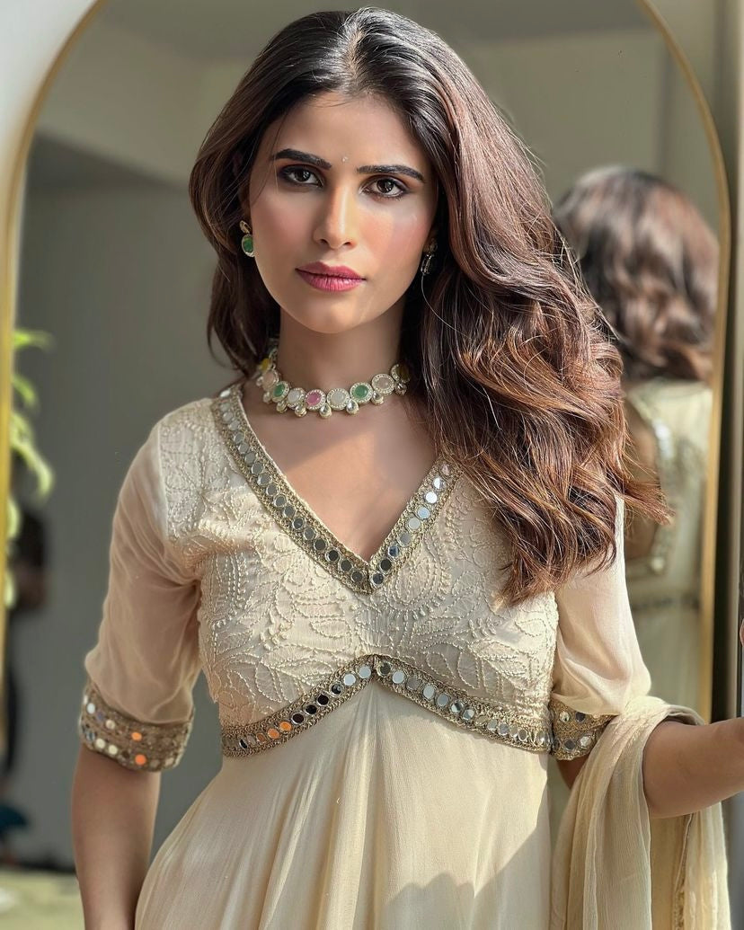 Designer Party Wear Look Gown And Beautiful Dupatta