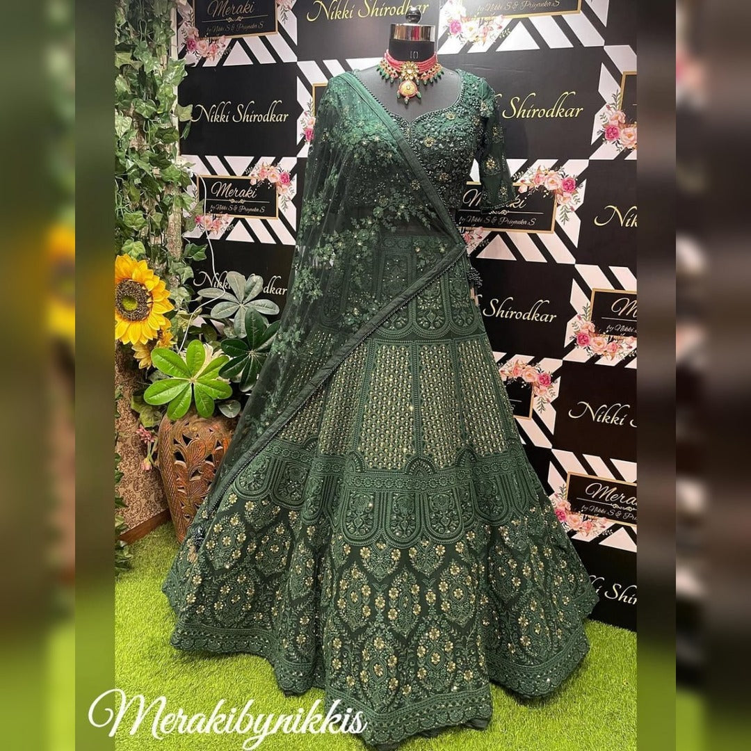Party Wear Lehenga Choli With Fancy Border Work