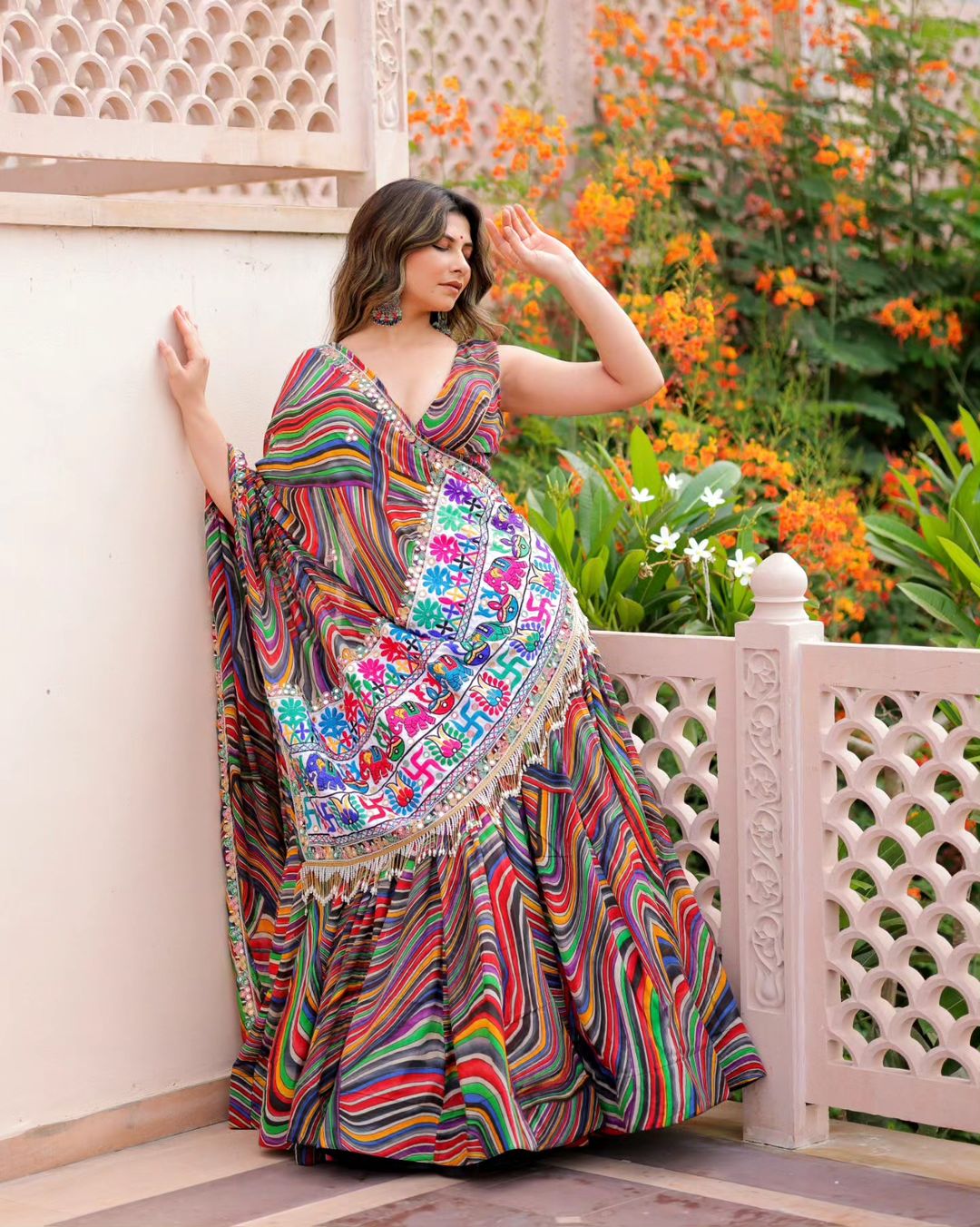 Designer Navratri Special Lehenga -Choli With Digital Print