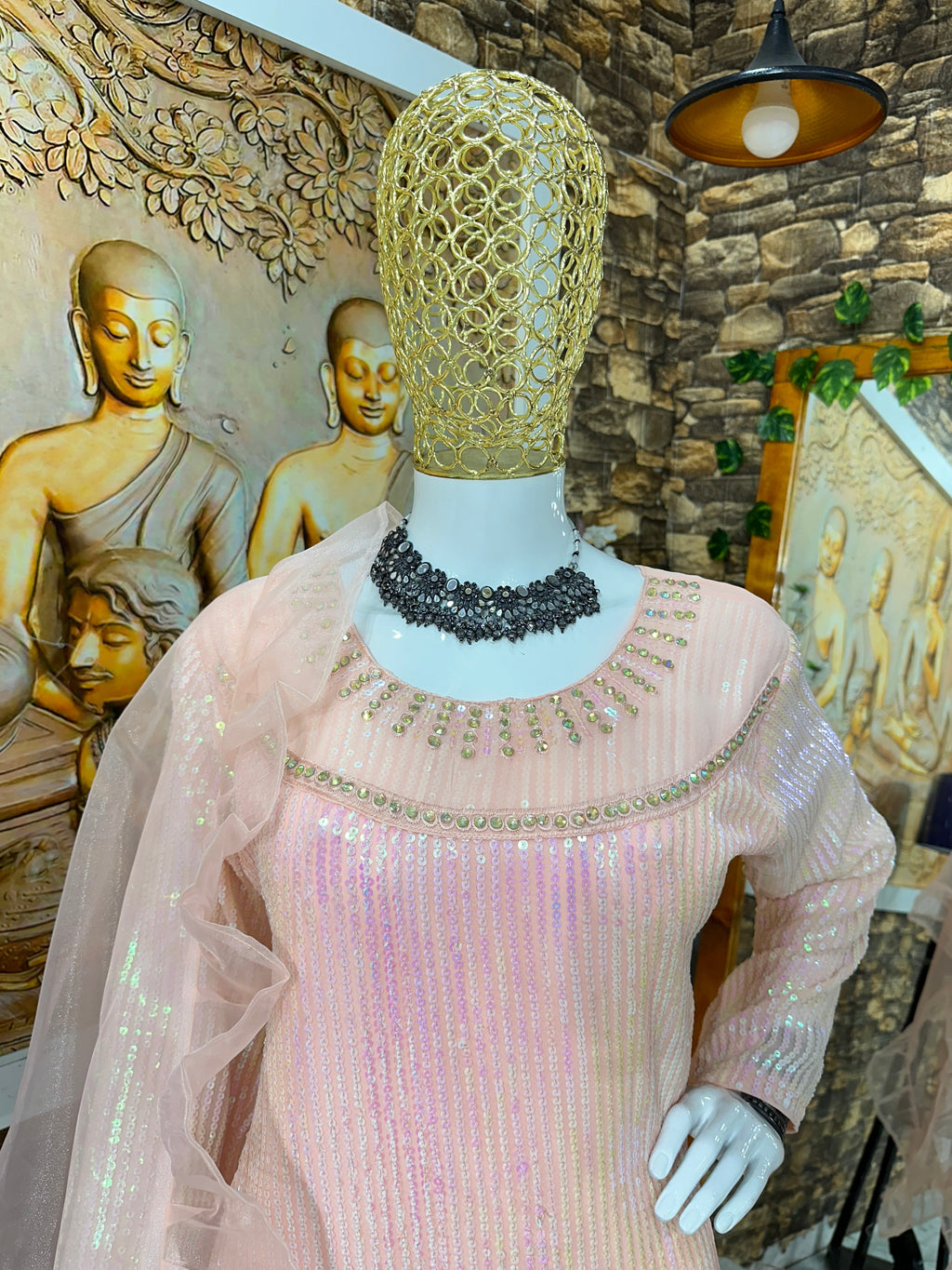 Beautiful Party Wear Top With Bottom And Dupatta