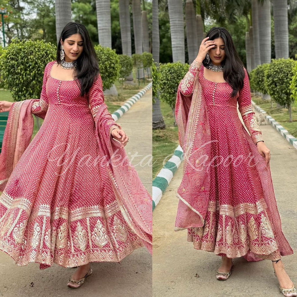 Designer Party Wear Look Gown With Pent And Dupatta