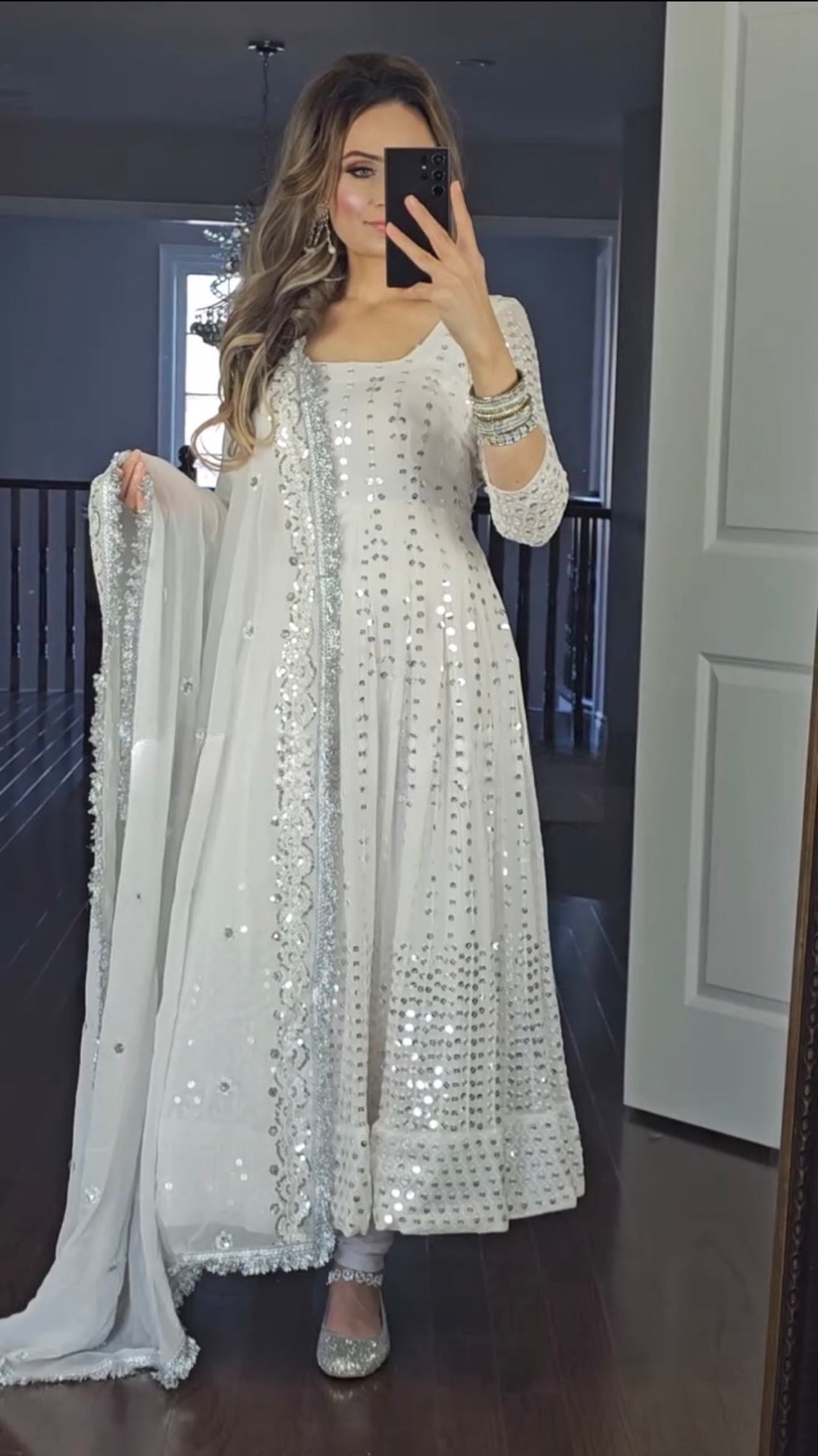 Party Wear Beautiful Gown Pent And Fancy Dupatta