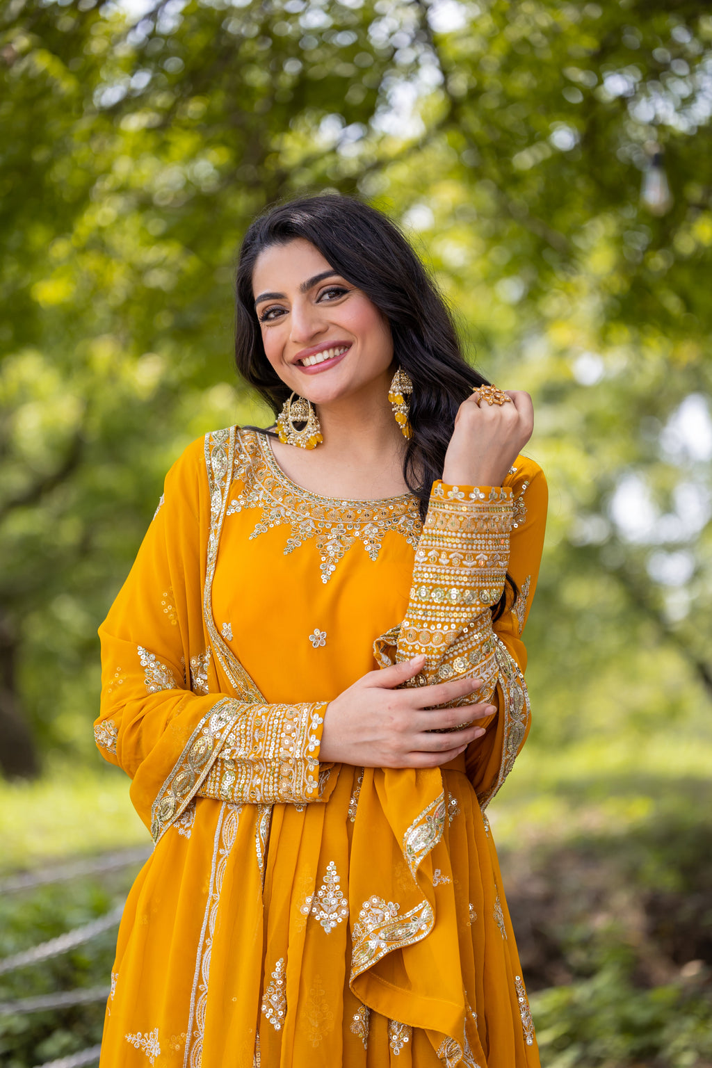 Designer Party Wear Look Full Heavy Embroidery Sequence Work Gown With Dupatta
