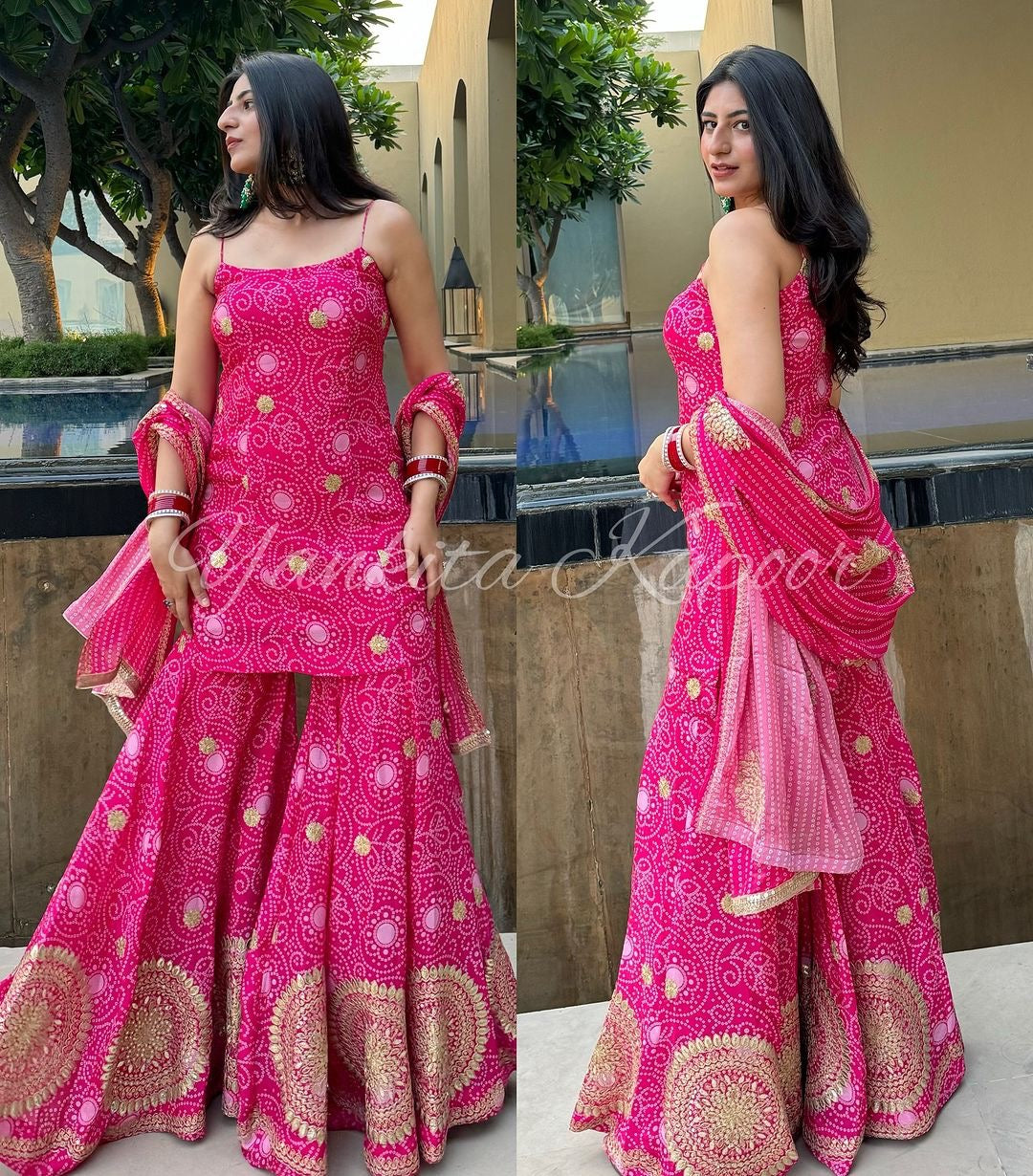 पार्टी में पहनने के लिए सुंदर टॉप और बॉटम दुपट्टे के साथ