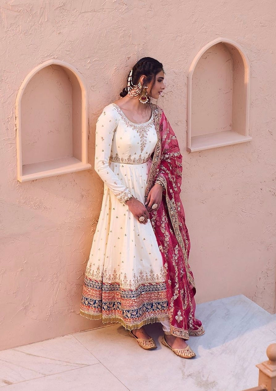 Party Wear Look Gown, Dupatta & Bottom Set