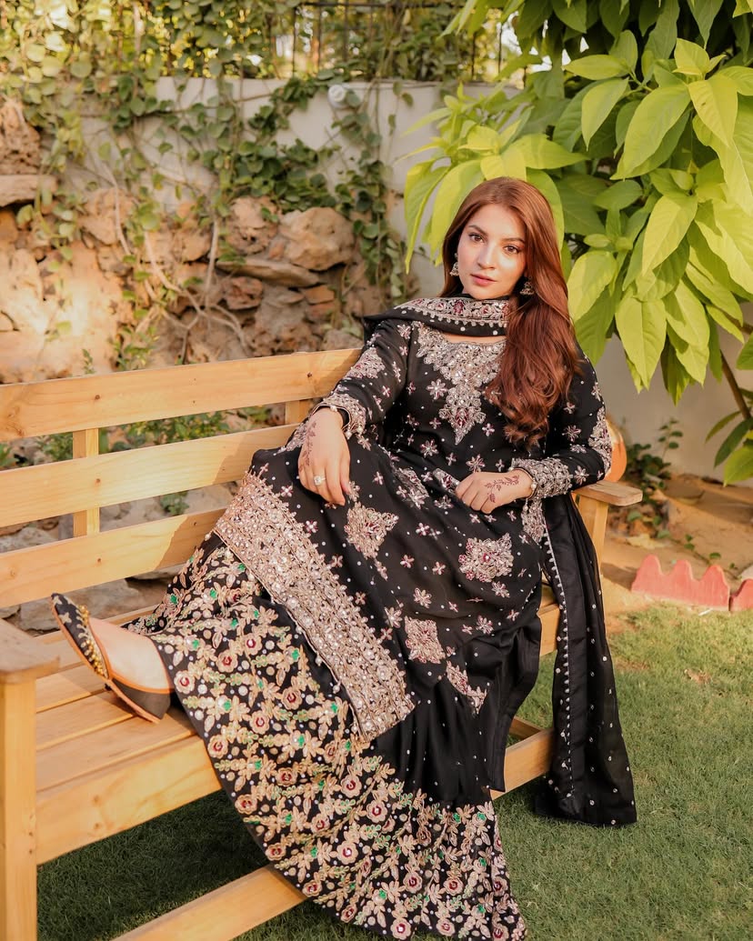 Party Wear Beautiful Top Sharara And Dupatta