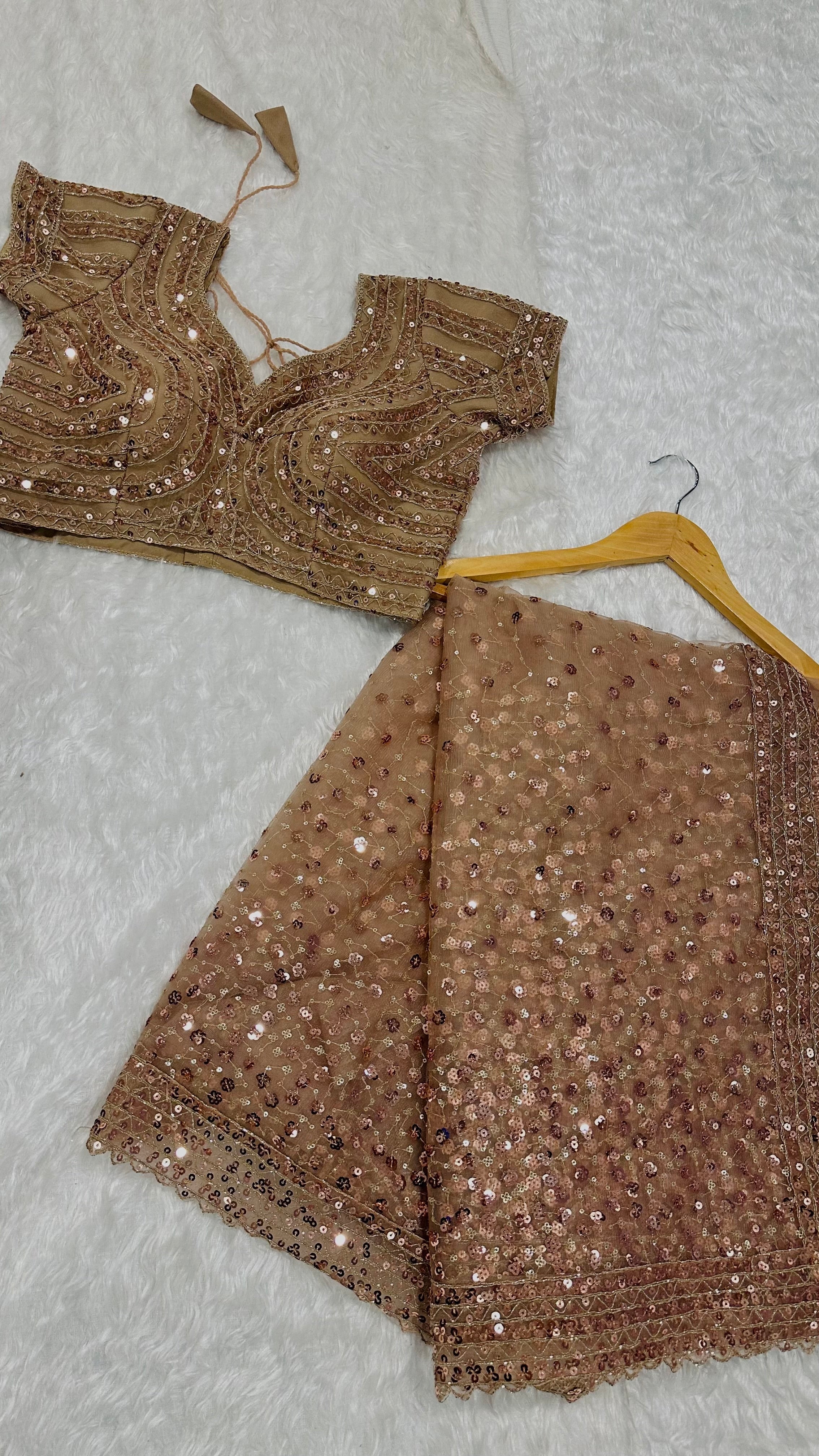 Party Wear Designer Saree With Sequence & Dori Work