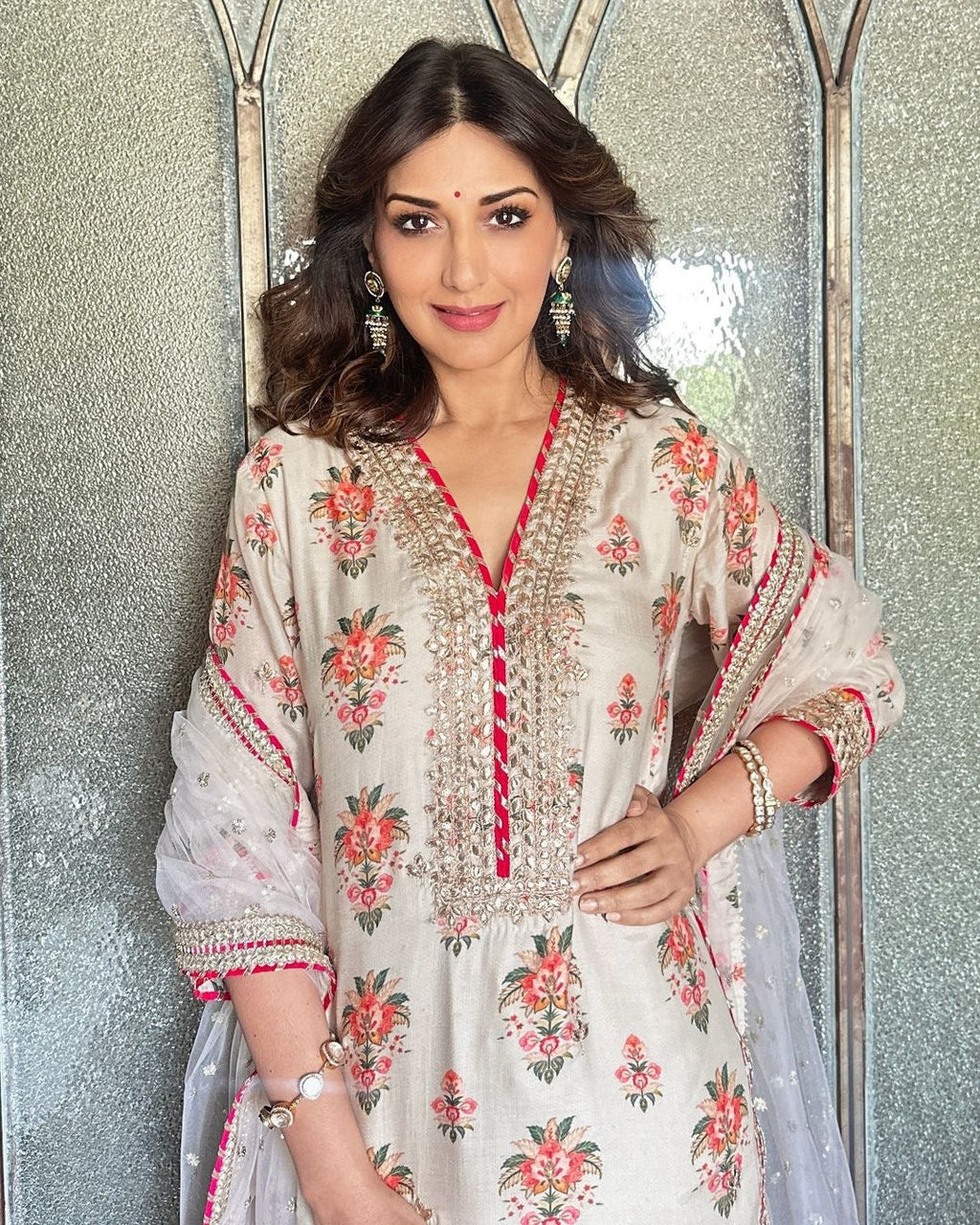 Beautiful Party Wear Top - Sharara With Fancy Dupatta