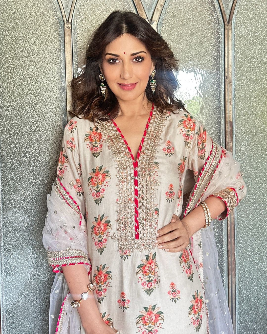 Beautiful Party Wear Top - Sharara With Fancy Dupatta