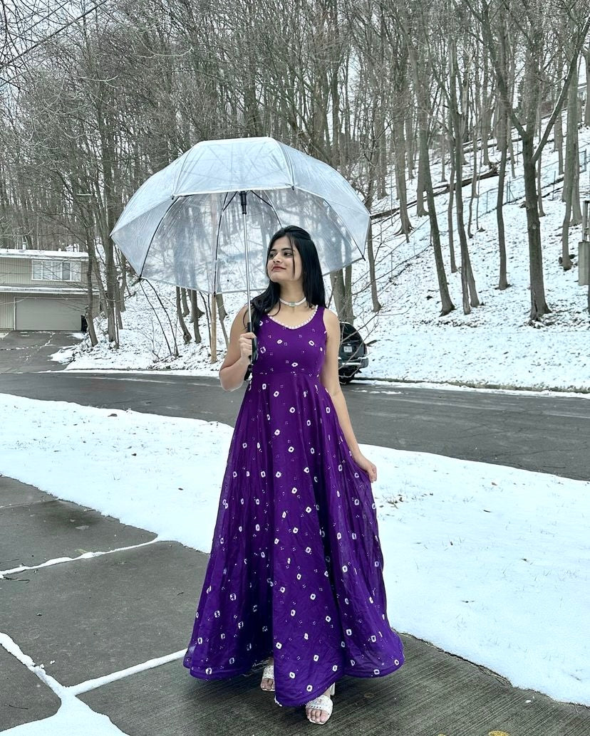 Designer Party Wear Look Gown And Beautiful Dupatta