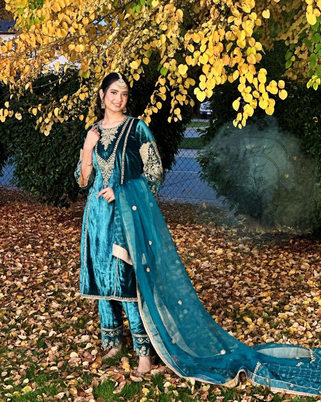 Designer Party Wear Look Top-Dupatta and Fully Stitched Bottom