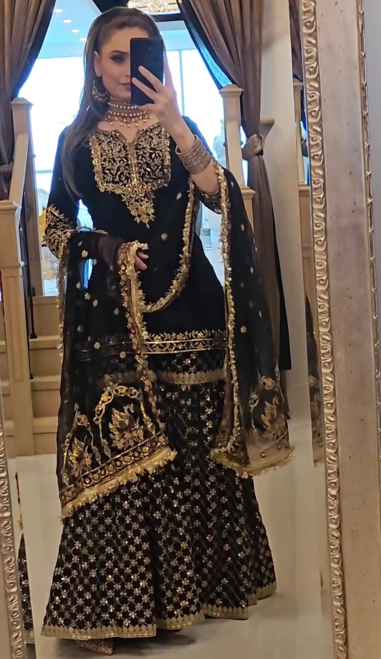Designer Party Wear Look Top-Plazzo And Dupatta With Heavy Embroidery Work