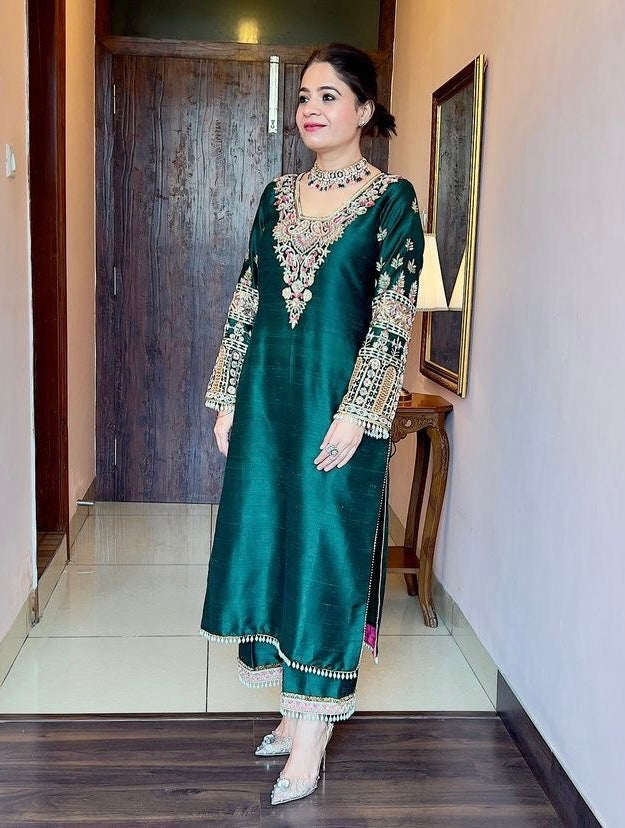 Party Wear Fancy Suit Plazzo And Dupatta
