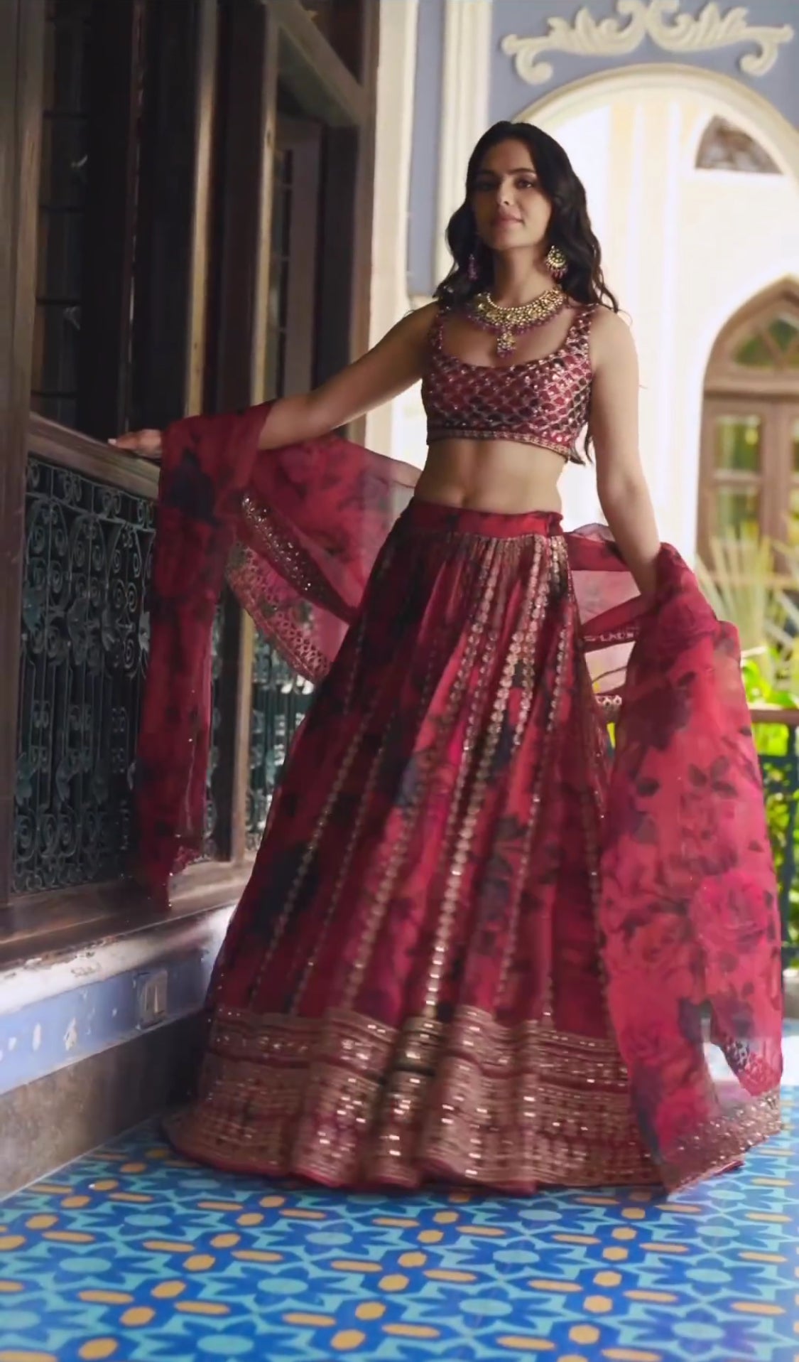 Beautiful Party Wear Lehenga Choli & Dupatta With Digital Print
