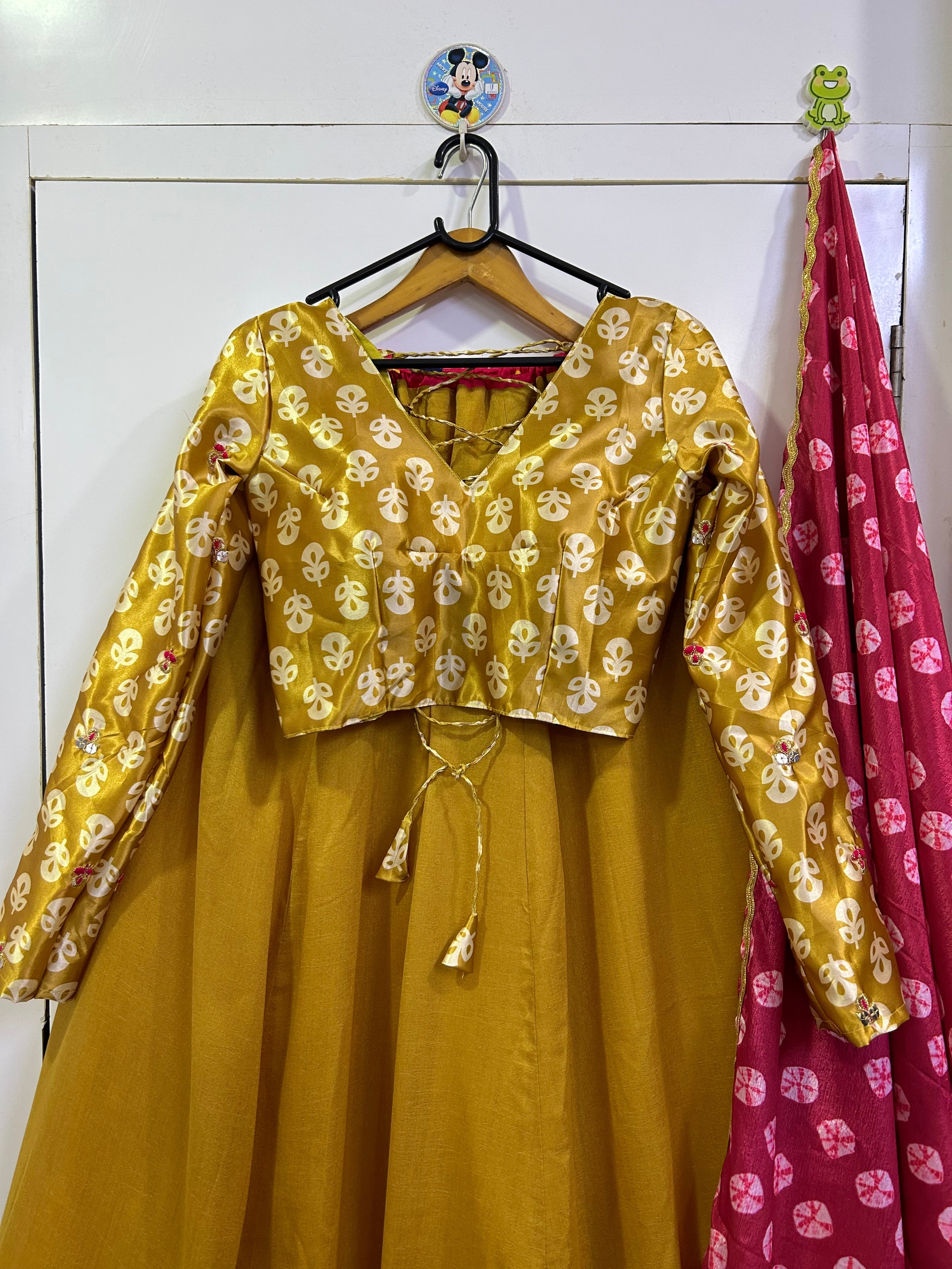 Designer Navratri Special Lehenga Choli With Thread & Real Mirror Work