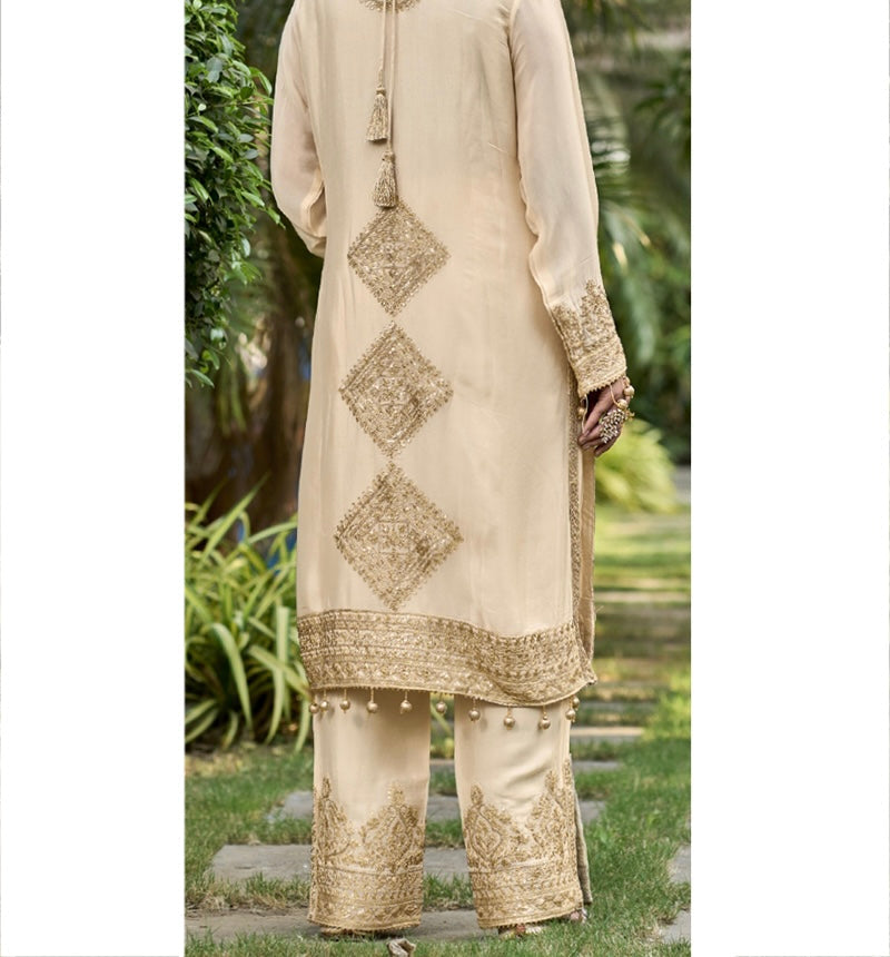 Beautiful Party Wear Top And Plazzo With Dupatta