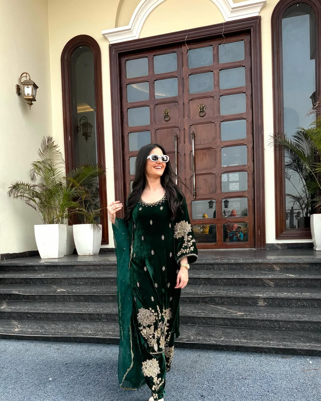 Beautiful Party Wear Suit Set With Embroidery Coding Sequence Work