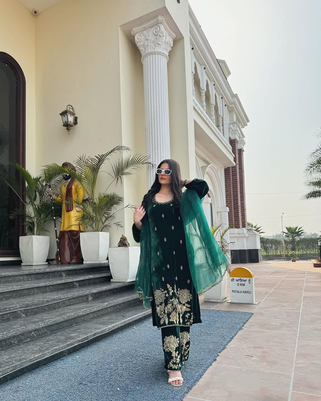 Beautiful Party Wear Suit Set With Embroidery Coding Sequence Work