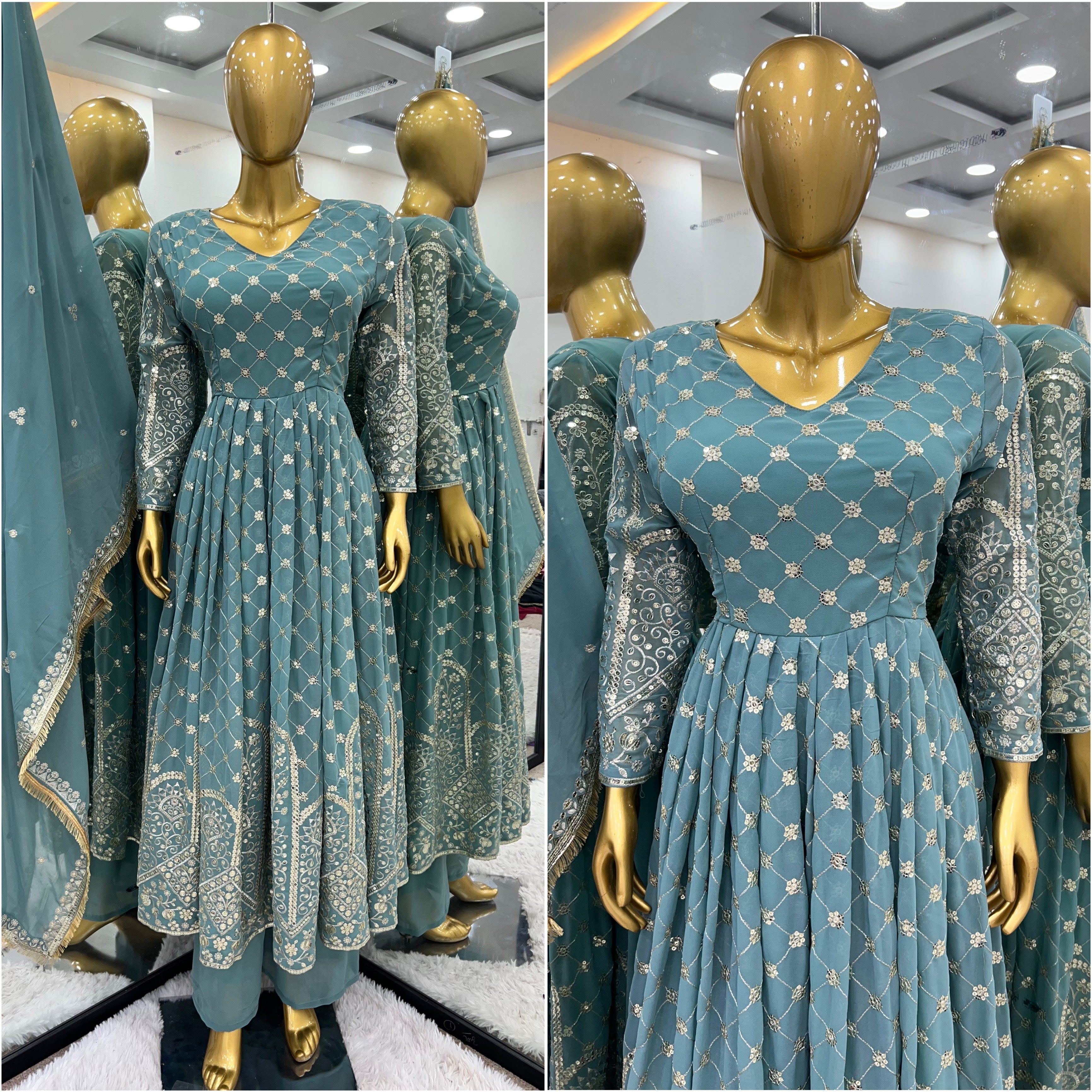 Party Wear Look Top With Sharara With Dupatta