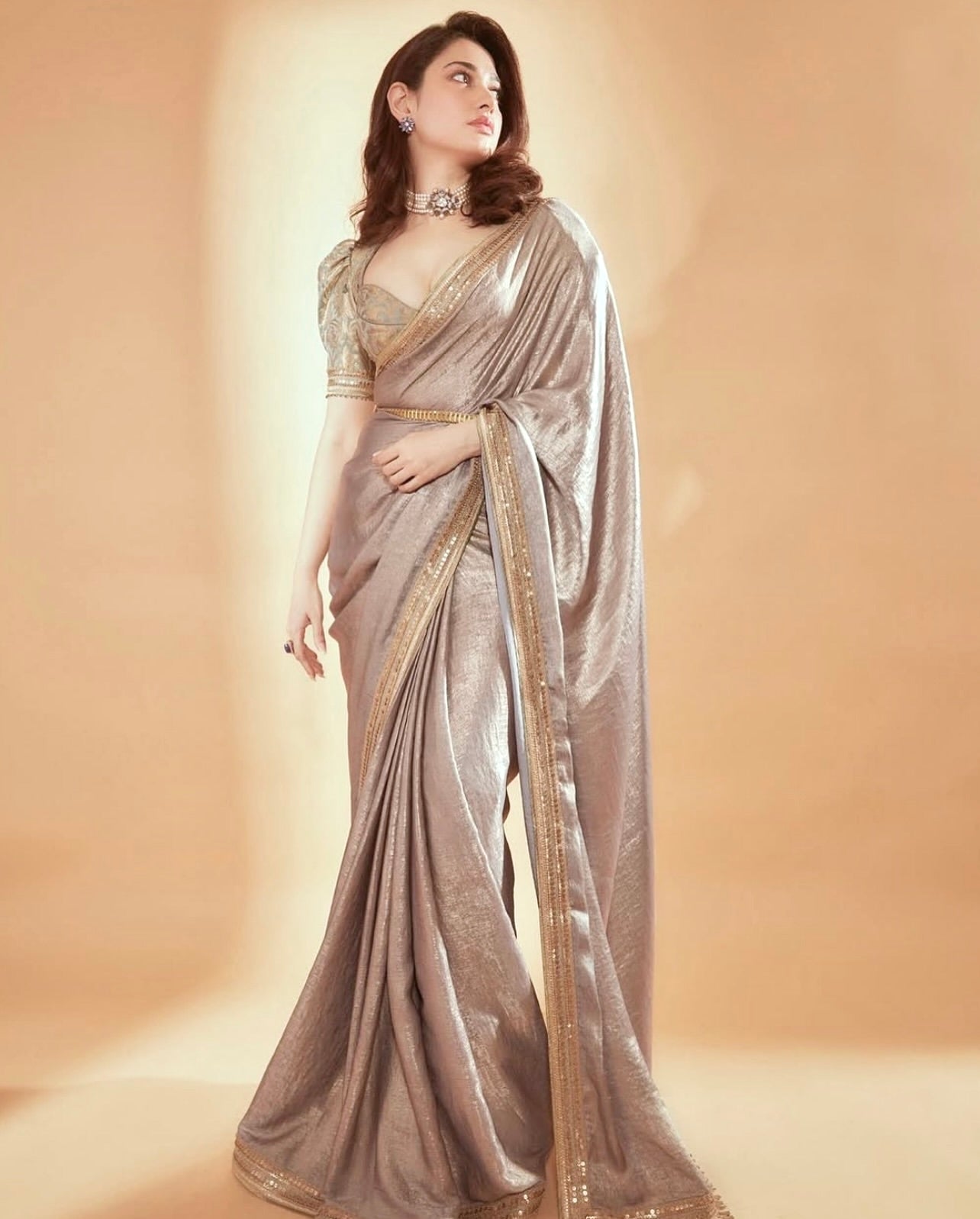Designer Saree With Dori Embroidery Work Lace Border