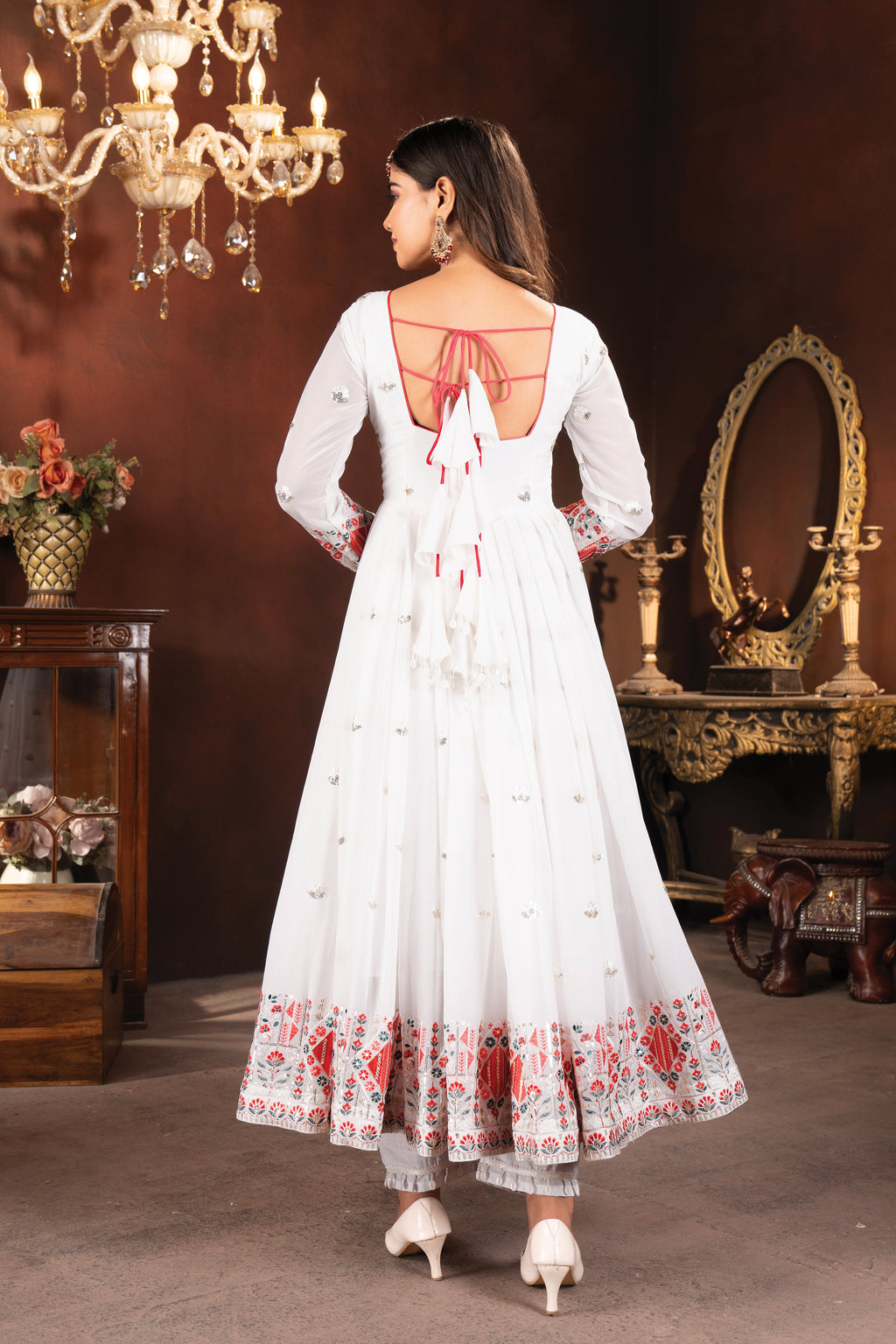 Designer Anarkali Suit, Pent And Beautiful Dupatta