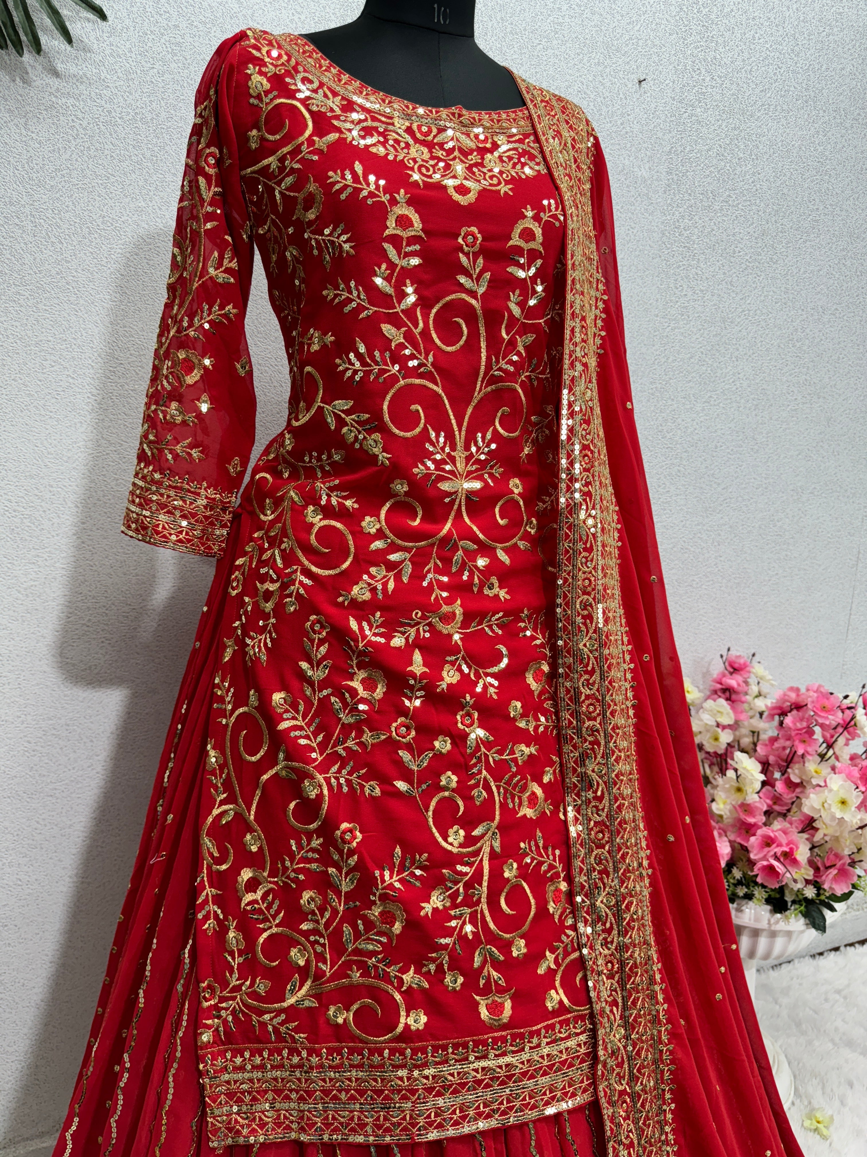 Beautiful Party Wear Top Lehenga And Fancy Dupatta