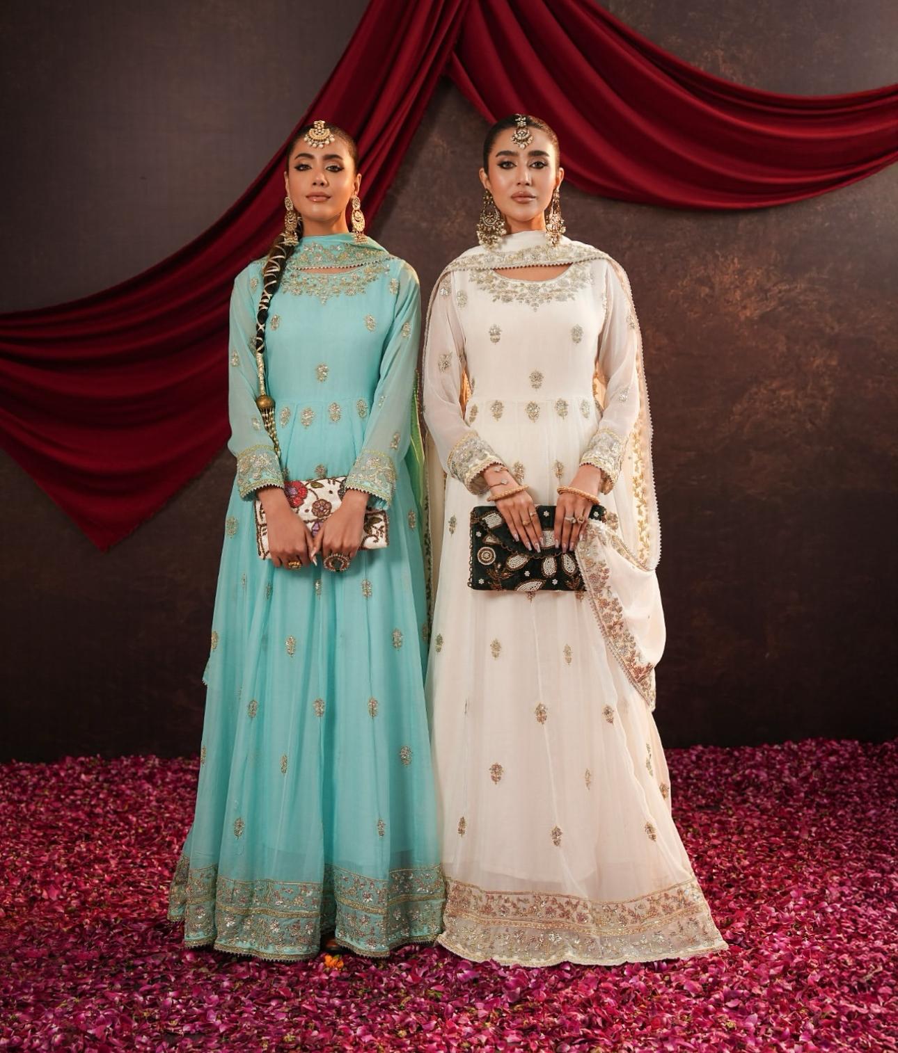 Beautiful Party Wear Gown -Pent And Dupatta With Embroidery Sequence Work