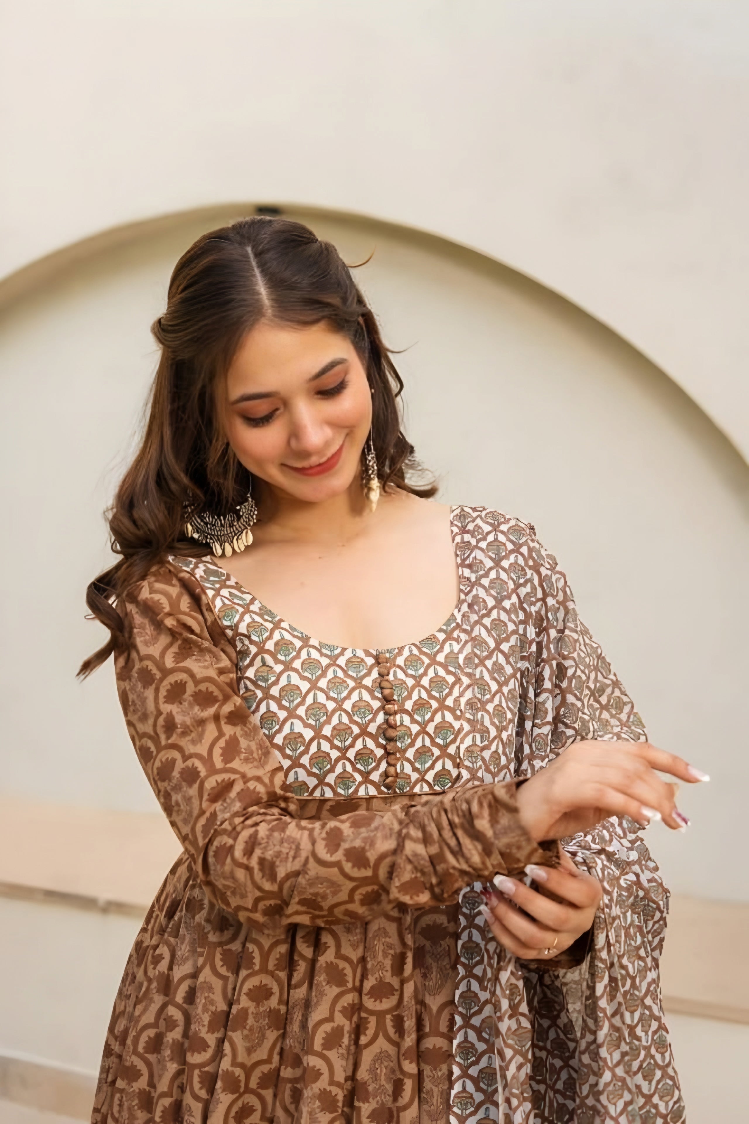 Party Wear Beautiful Anarkali Suit, Pent And Dupatta